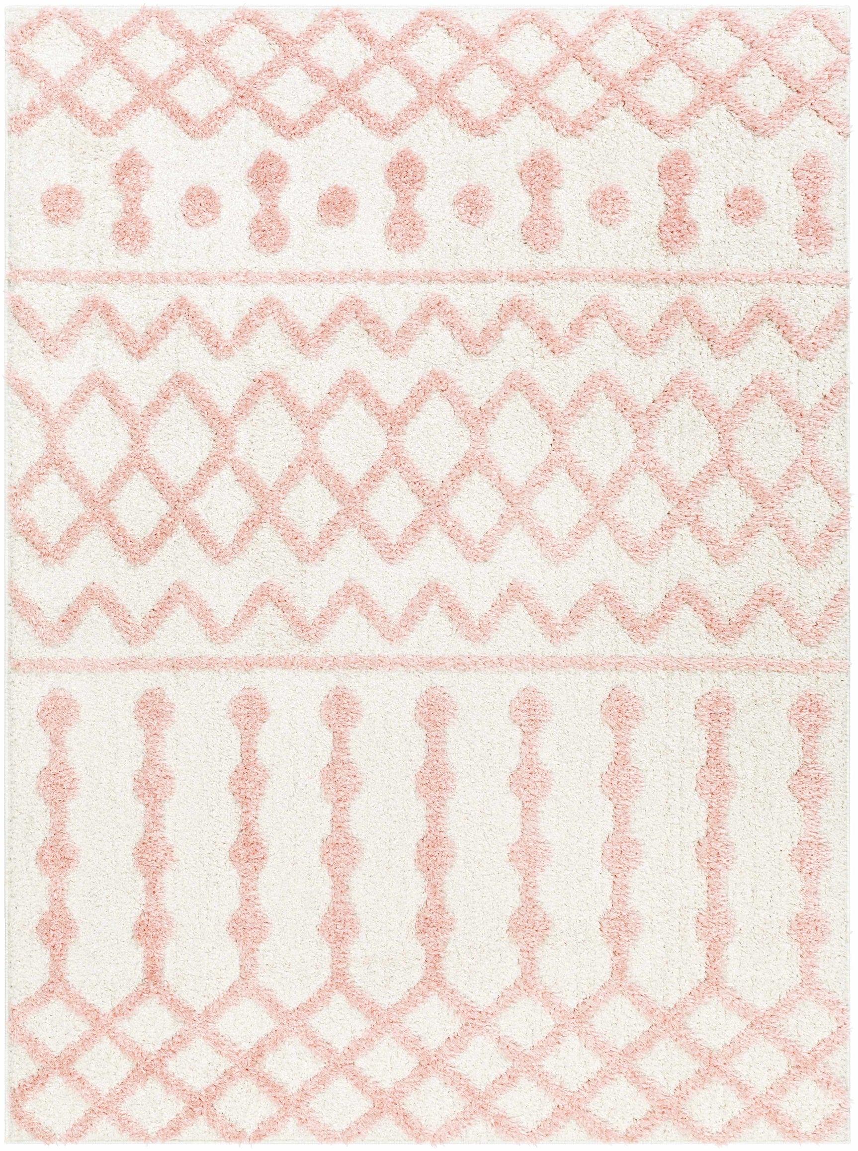 Darva Pink Plush Area Carpet - Ornate Home
