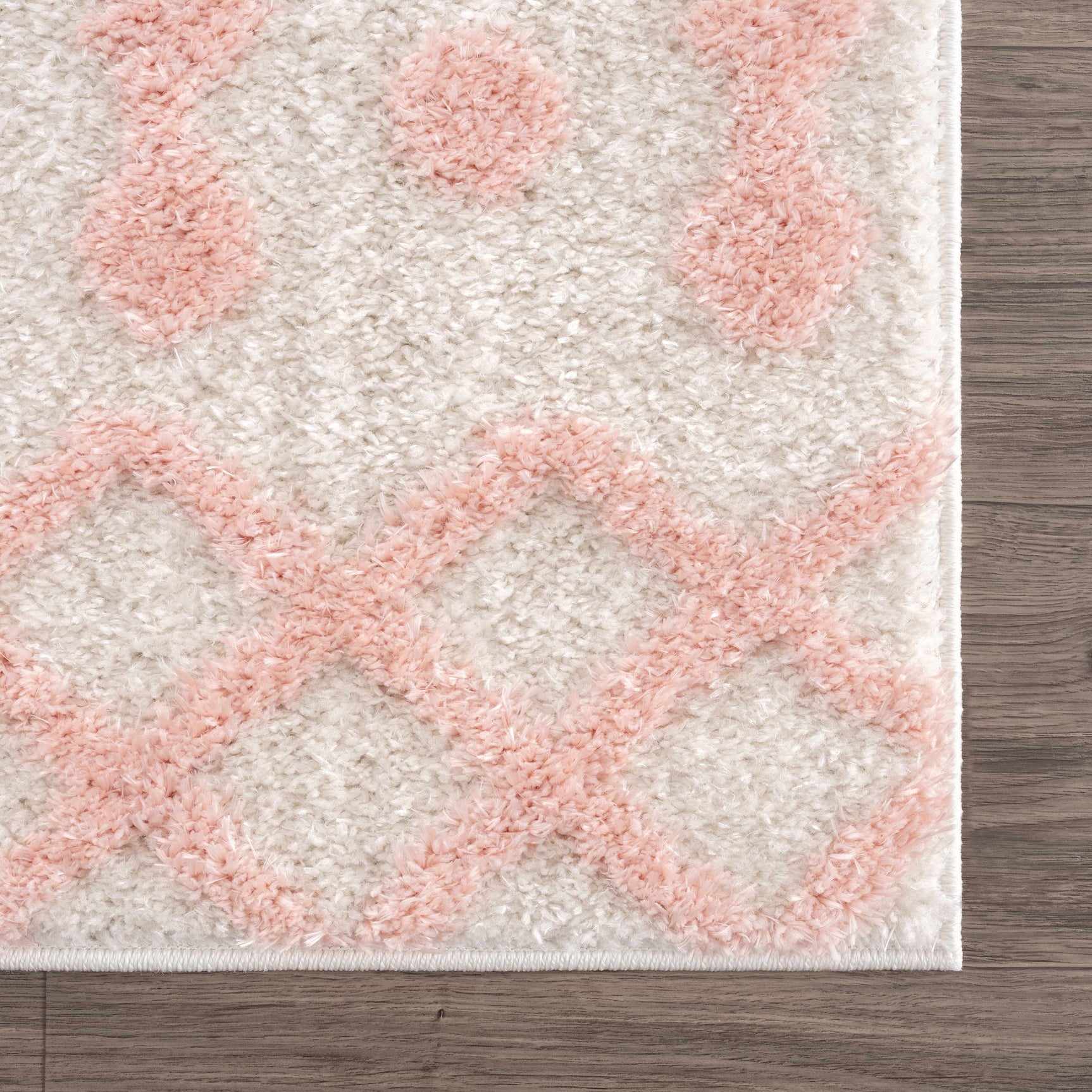 Darva Pink Plush Area Carpet - Ornate Home