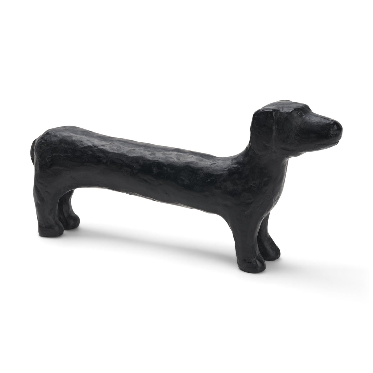 Dash Black Long Metal Dachshund Dog Object - Ornate Home