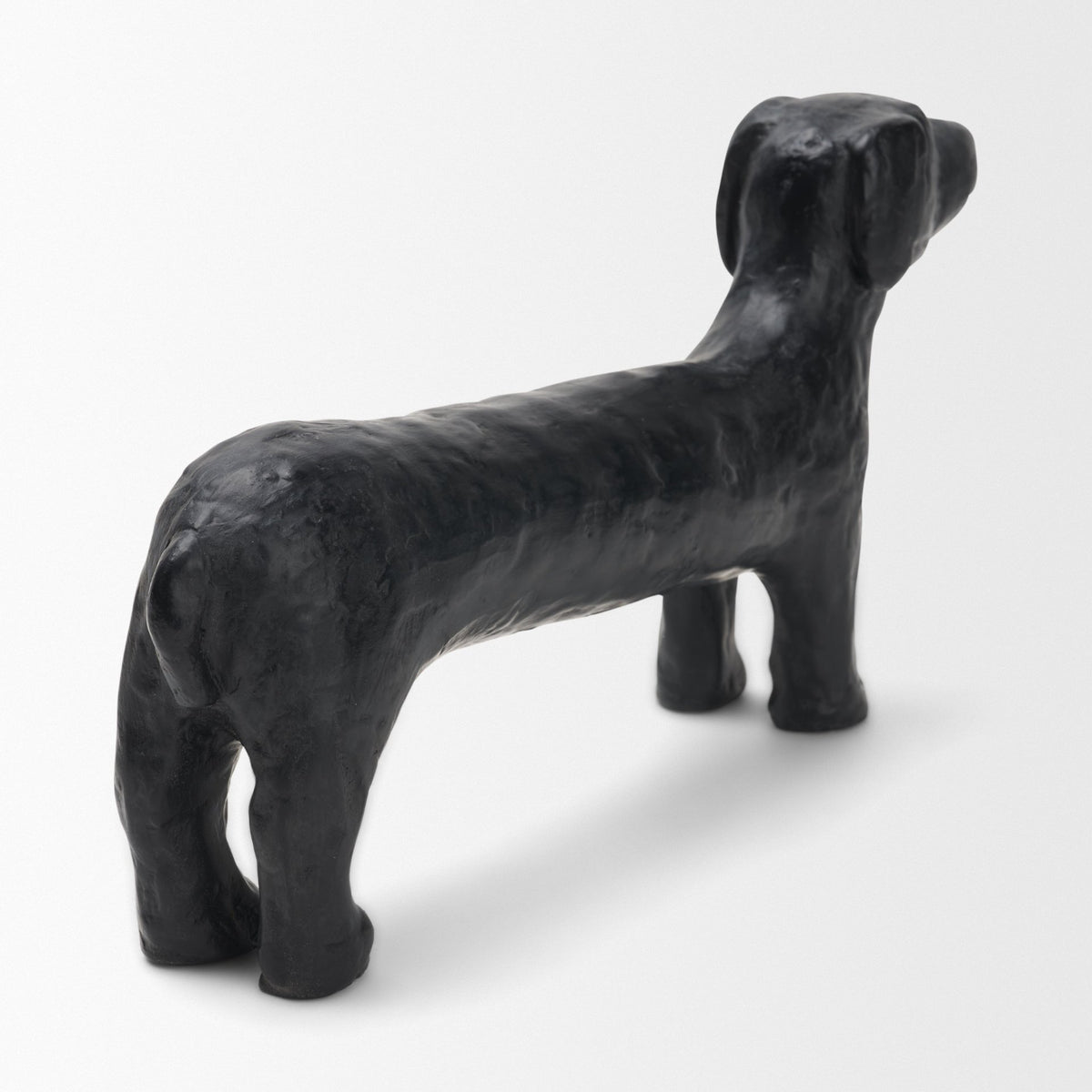 Dash Black Long Metal Dachshund Dog Object - Ornate Home