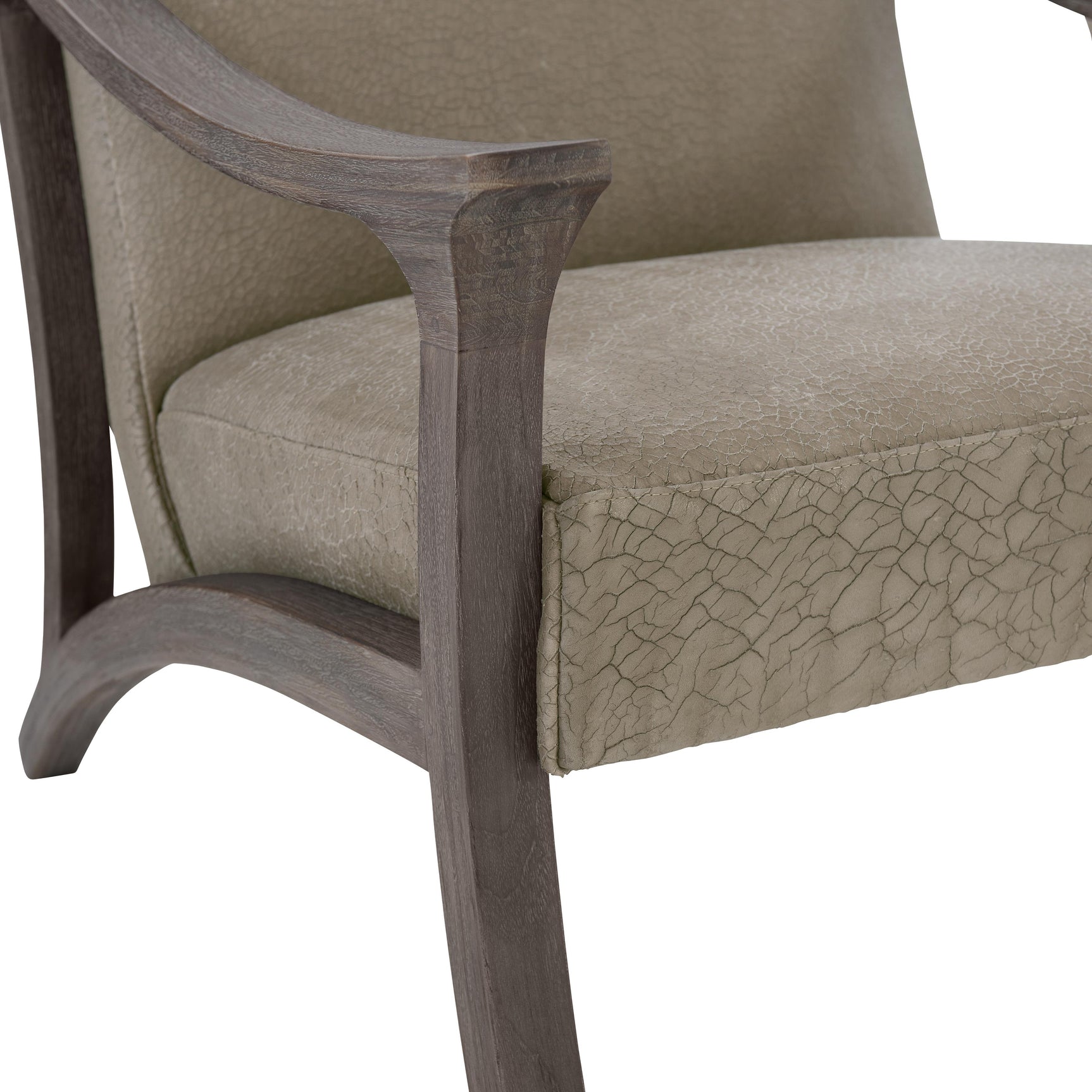 Dash Smoked Truffle/Brown Leather Chair - Ornate Home