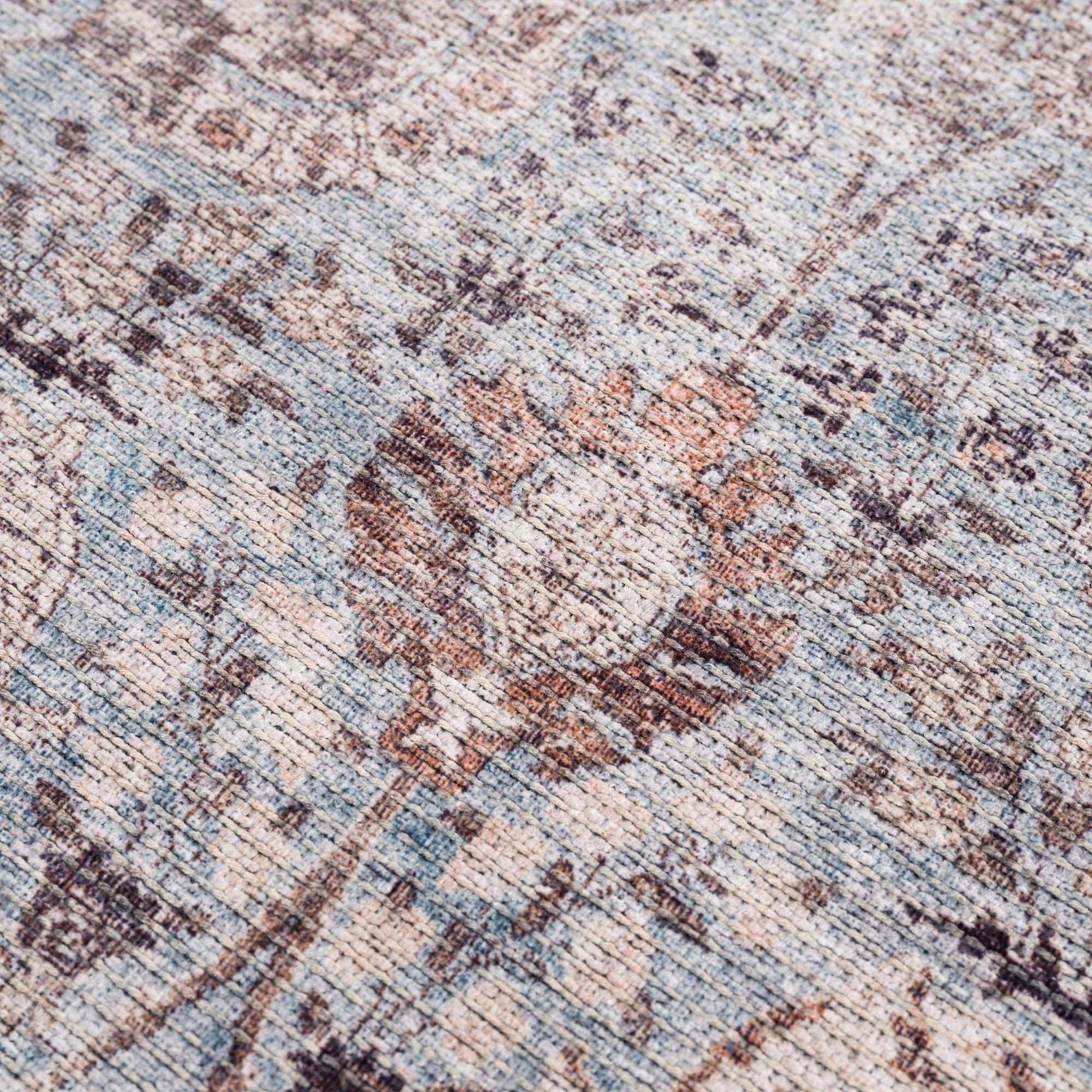 Dauis Blue Persian Style Washable Rug - Clearance - Ornate Home