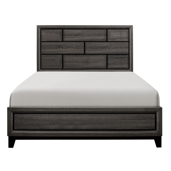 Davi Gray Queen Bed - Ornate Home