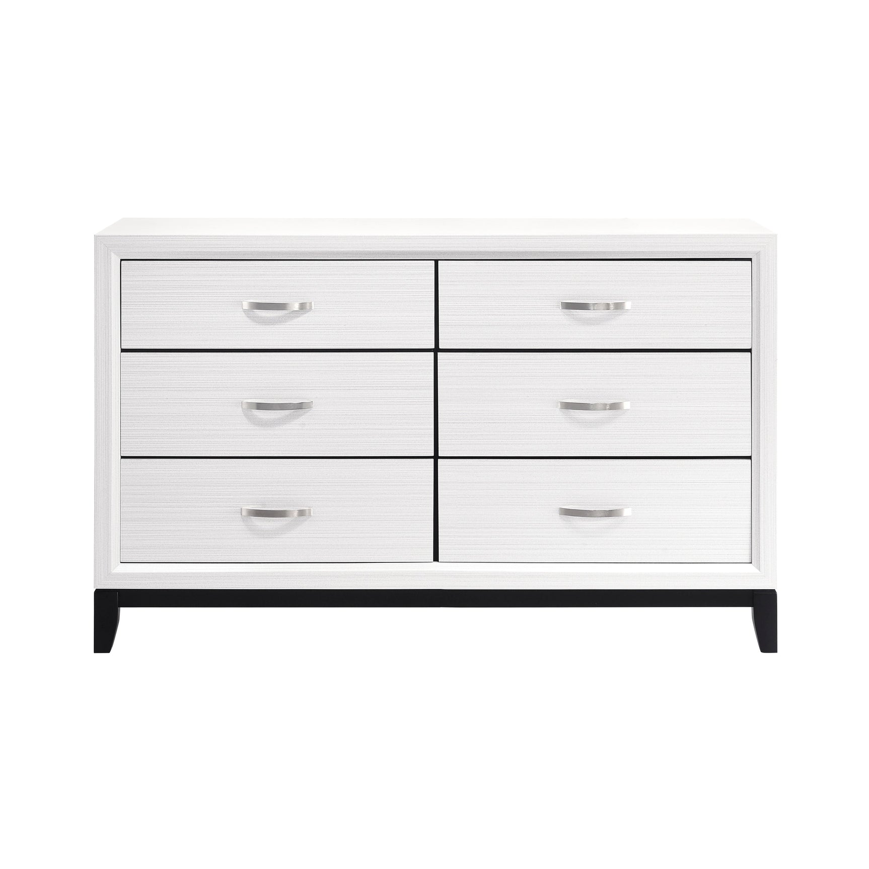 Davi White 5-Piece Twin Bedroom Set - Ornate Home