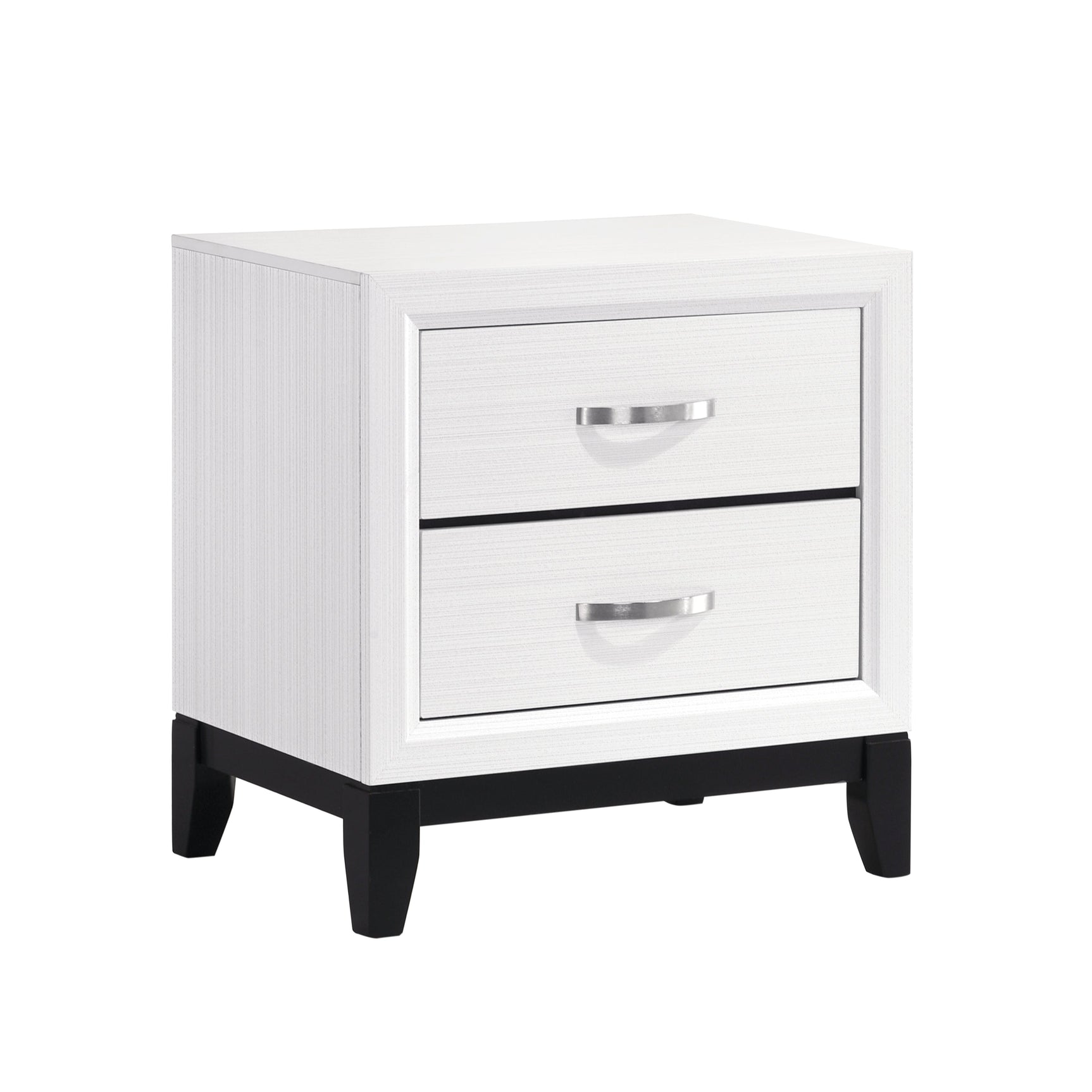Davi White Nightstand - Ornate Home