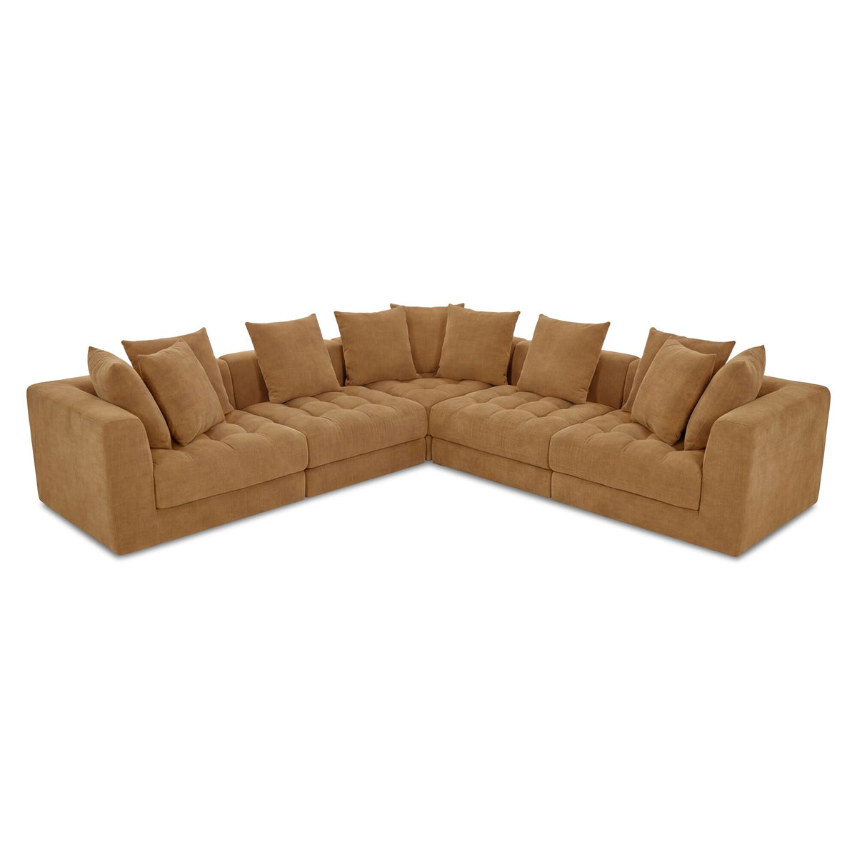 Davie Golden Yellow Classic L Modular Sectional - Ornate Home