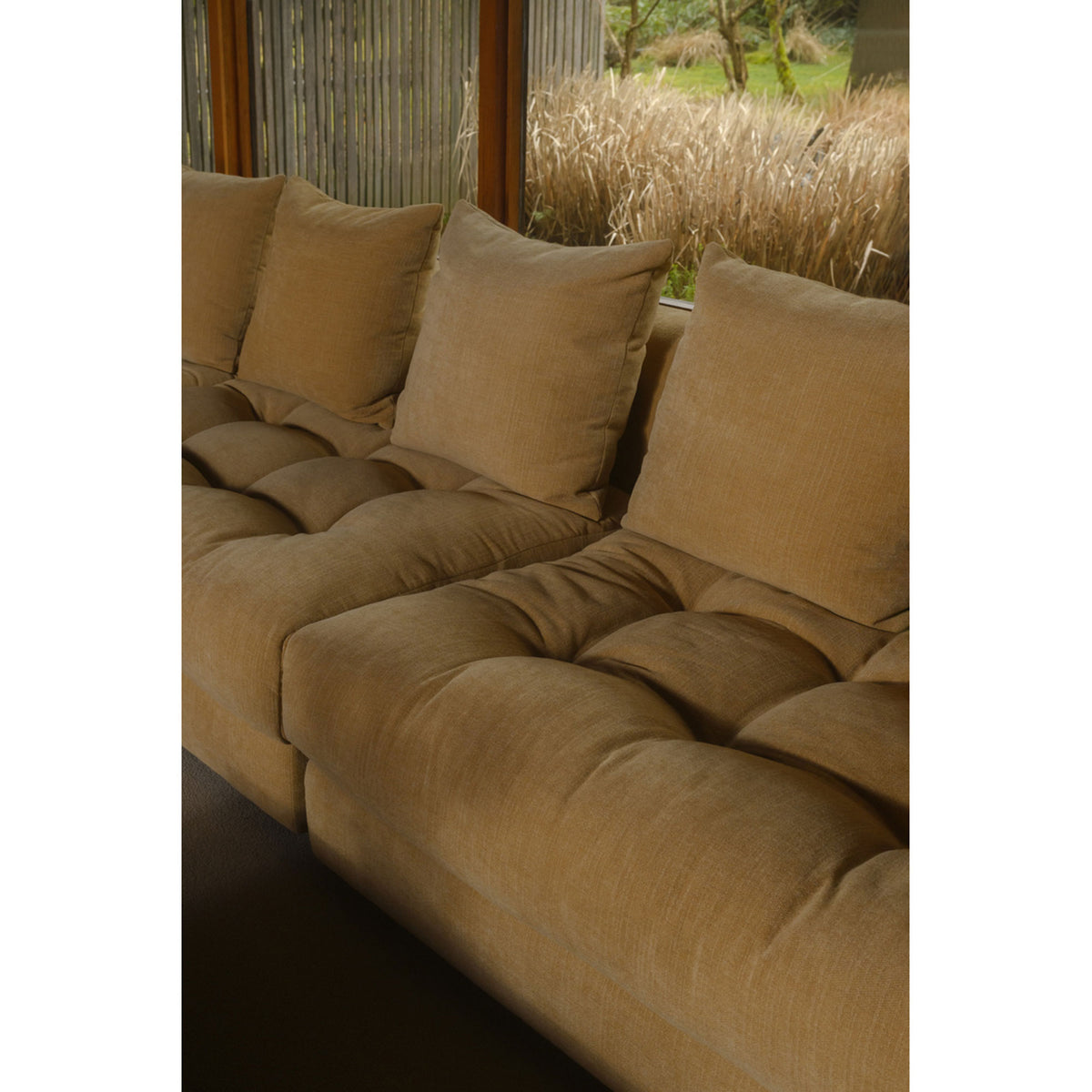 Davie Golden Yellow Lounge Modular Sectional - Ornate Home