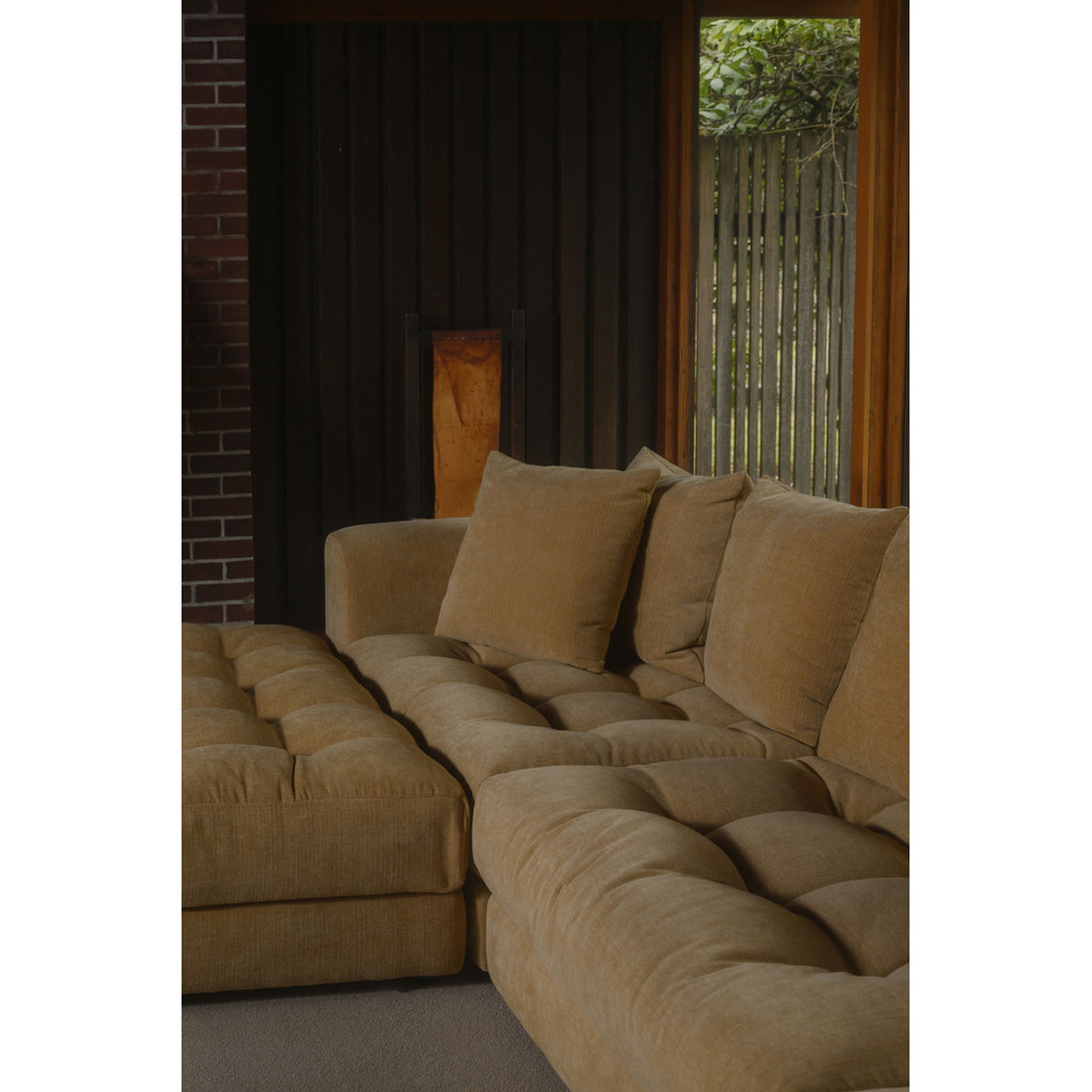 Davie Golden Yellow Lounge Modular Sectional - Ornate Home