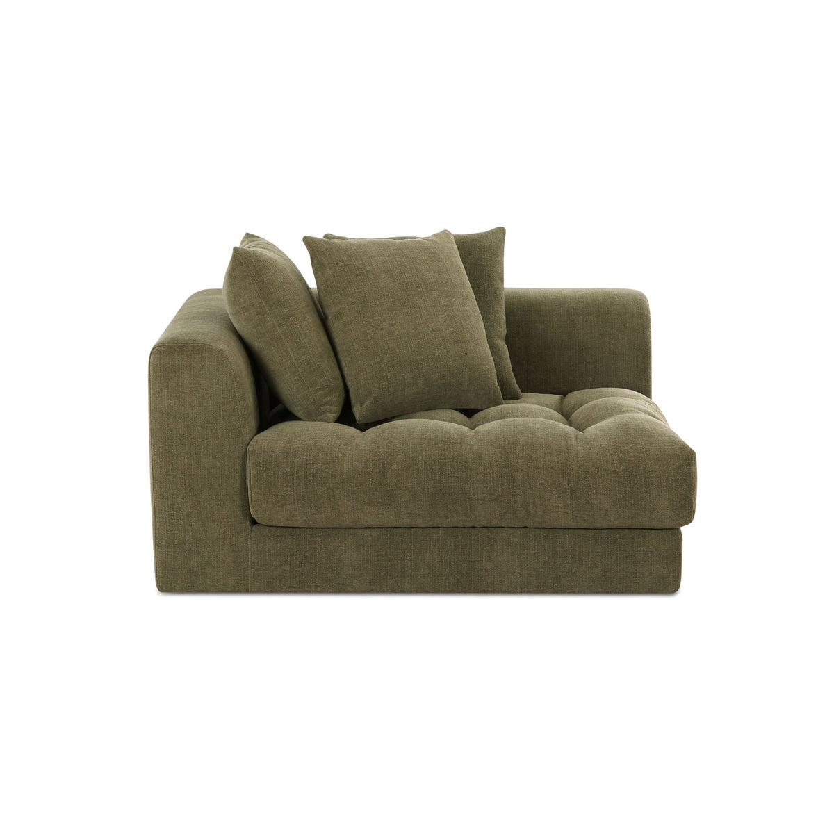 Davie Olive Left Arm Facing Chair - Ornate Home