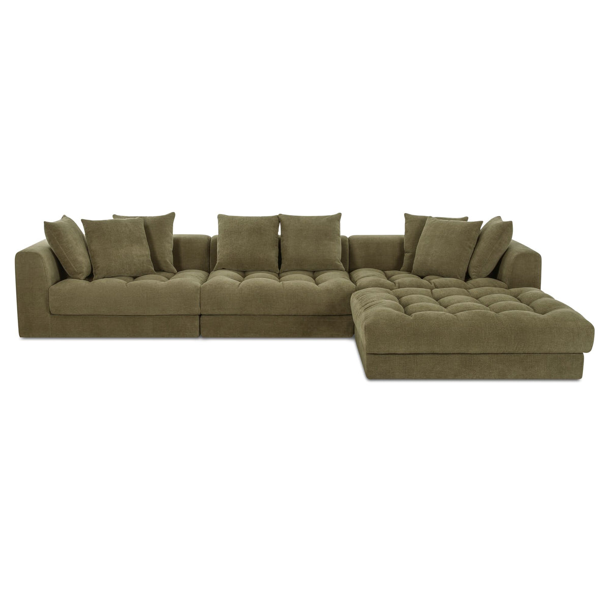 Davie Olive Lounge Modular Sectional - Ornate Home
