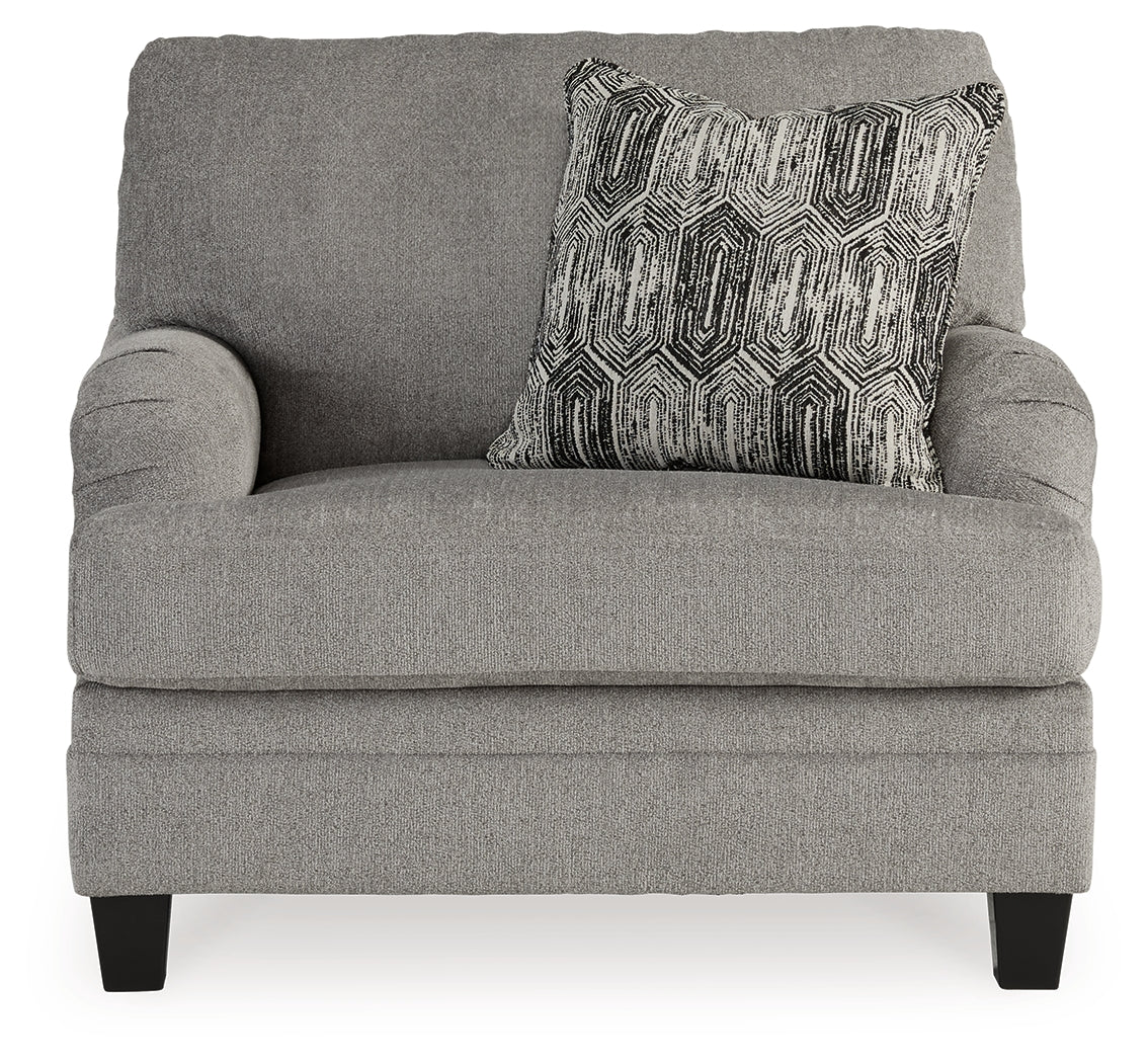 Davinca Charcoal Oversized Chair (Online Special Price) - Ornate Home
