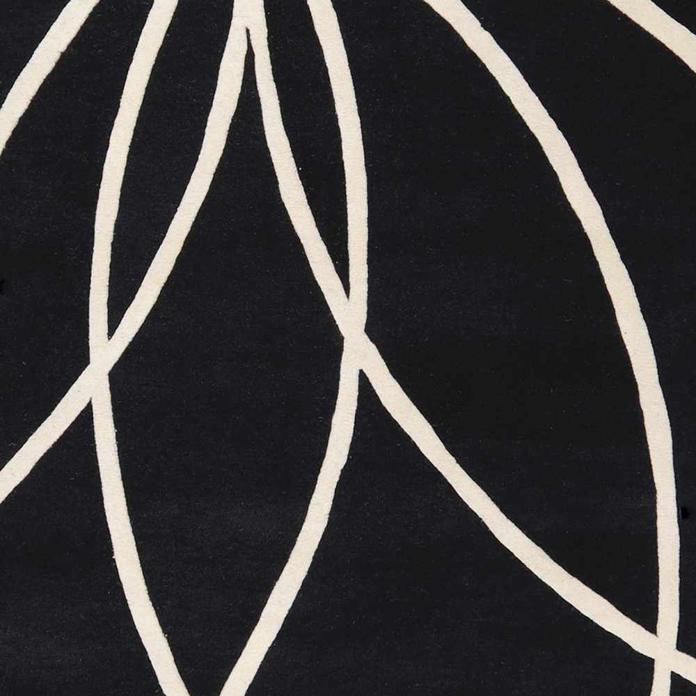 Davison Black Geometric Wool Carpet - Ornate Home