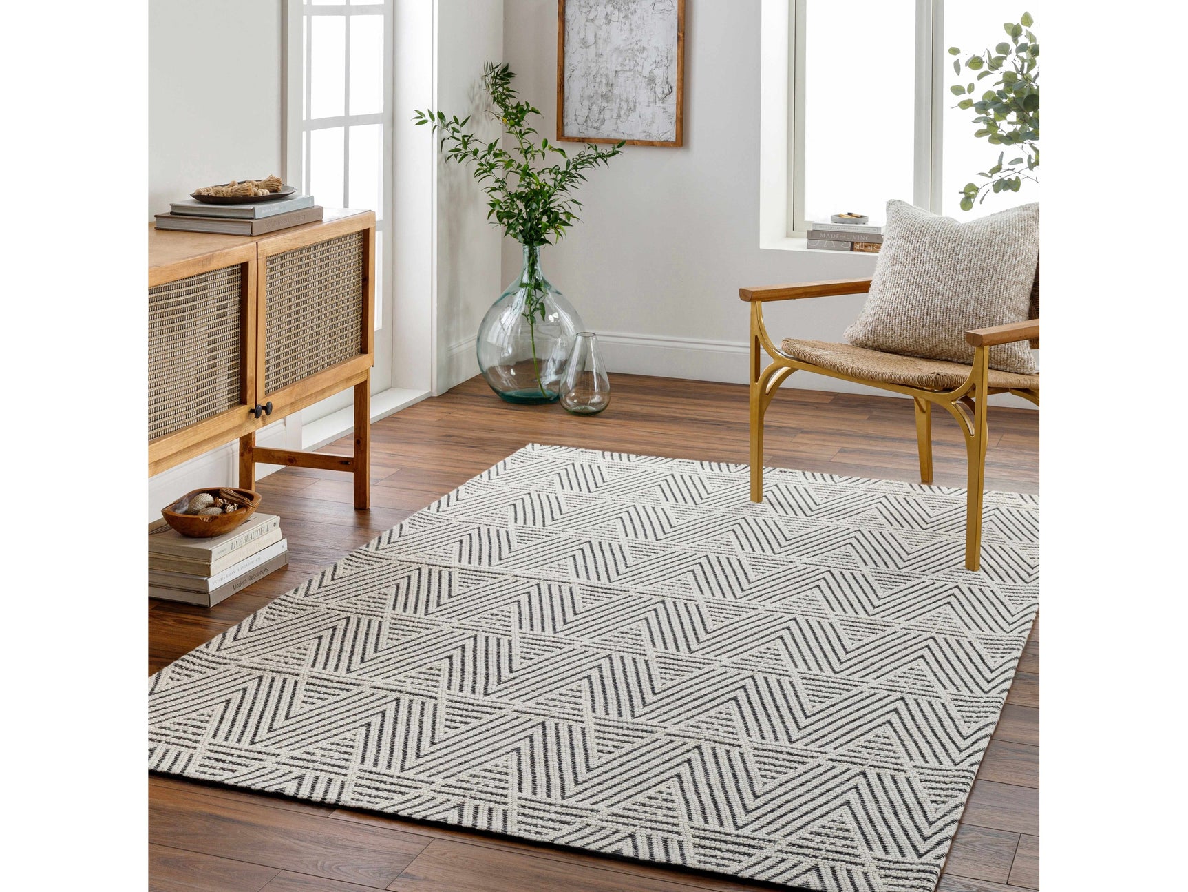 Dawid Wool Area Rug - Ornate Home