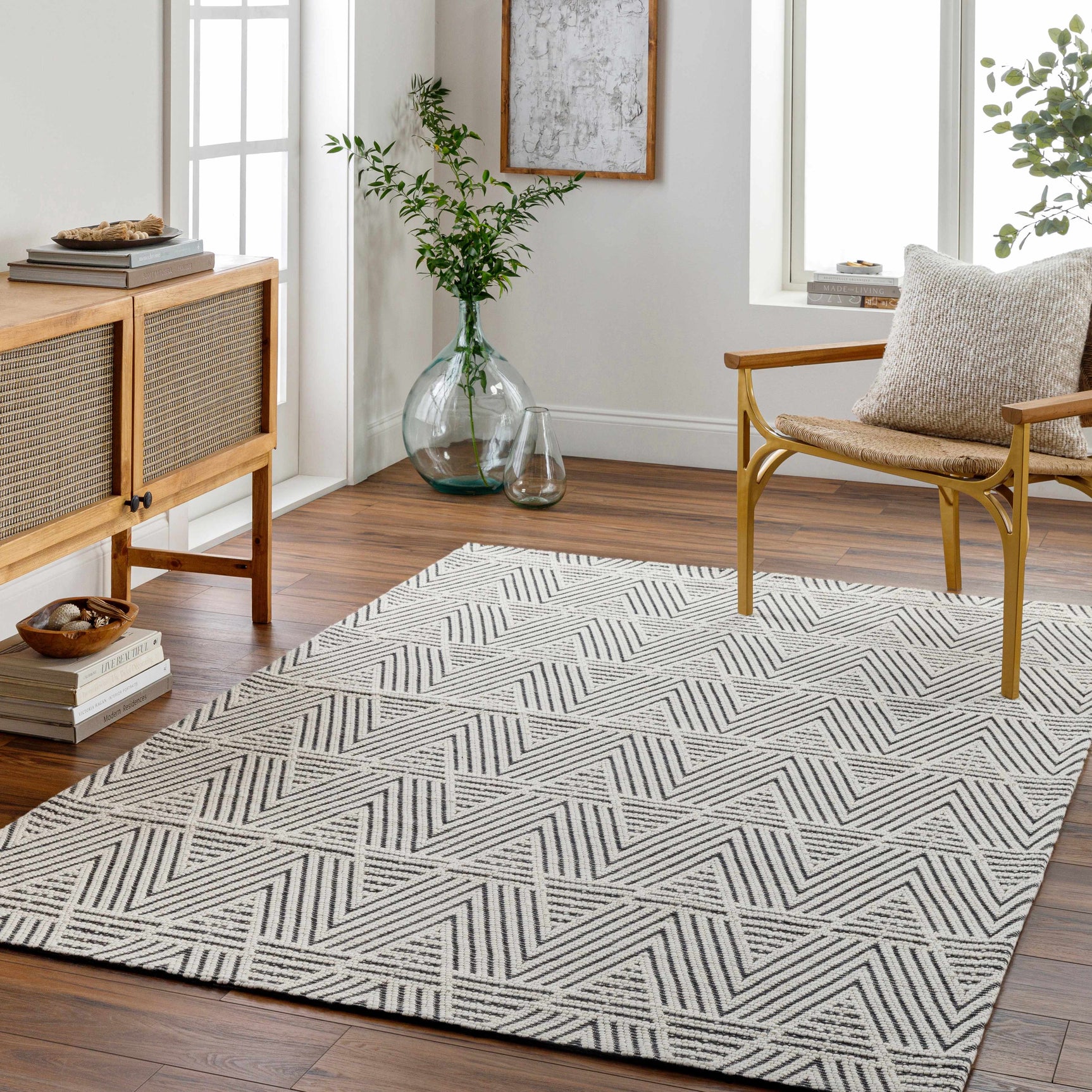 Dawid Wool Area Rug - Ornate Home