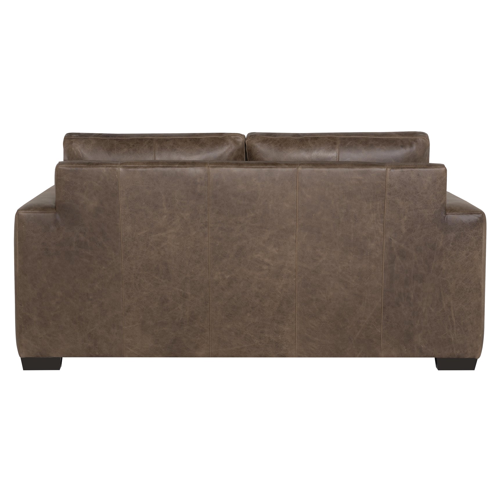 Dawkins Brown Leather Loveseat - Ornate Home