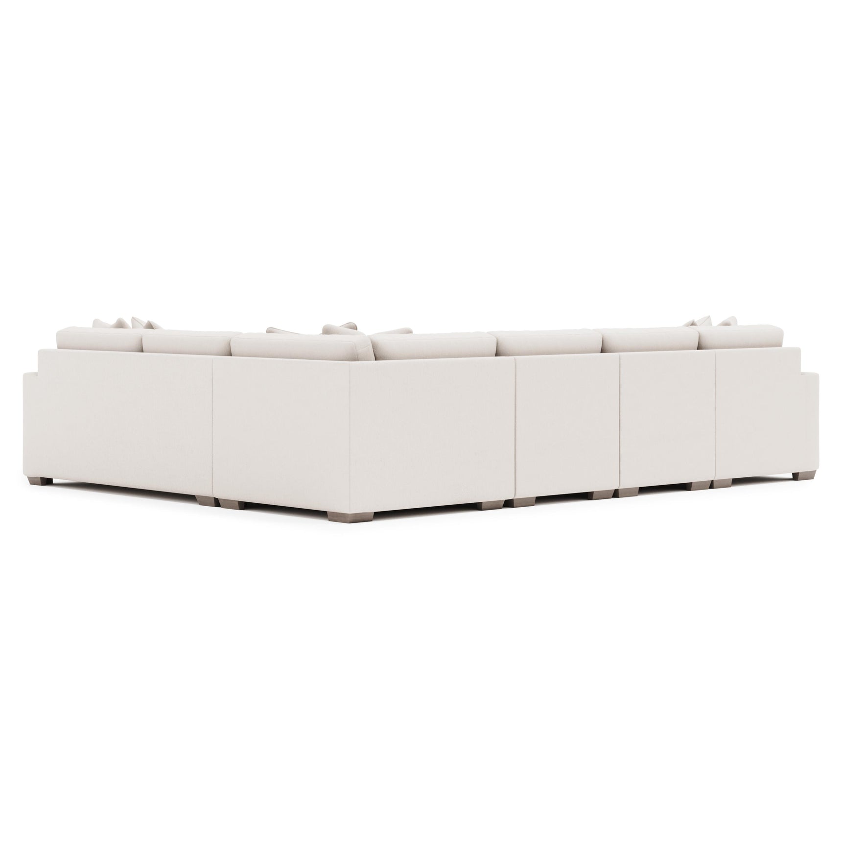 Dawkins White/Cream Fabric Sectional - Ornate Home
