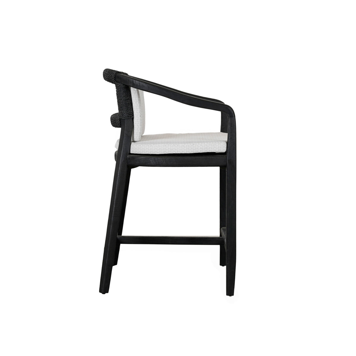 Dawn Black Outdoor Counter Stool - Ornate Home