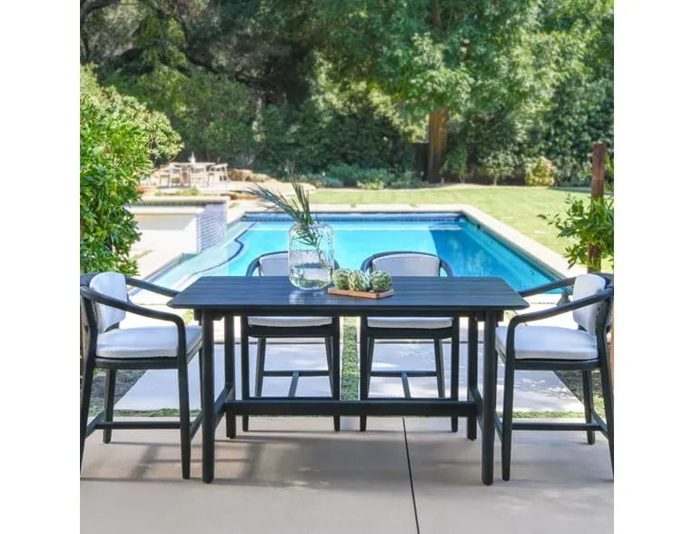 Dawn Black Outdoor Counter Table - Ornate Home