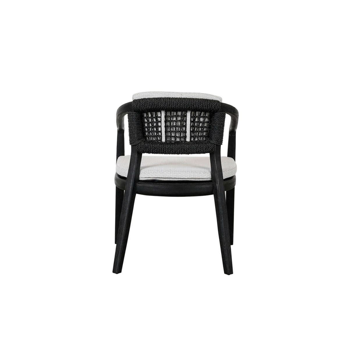 Dawn Black/White Outdoor Dining Chair - Ornate Home