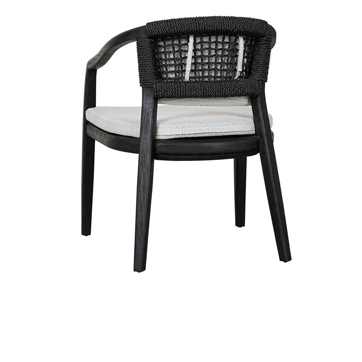 Dawn Black/White Outdoor Dining Chair - Ornate Home