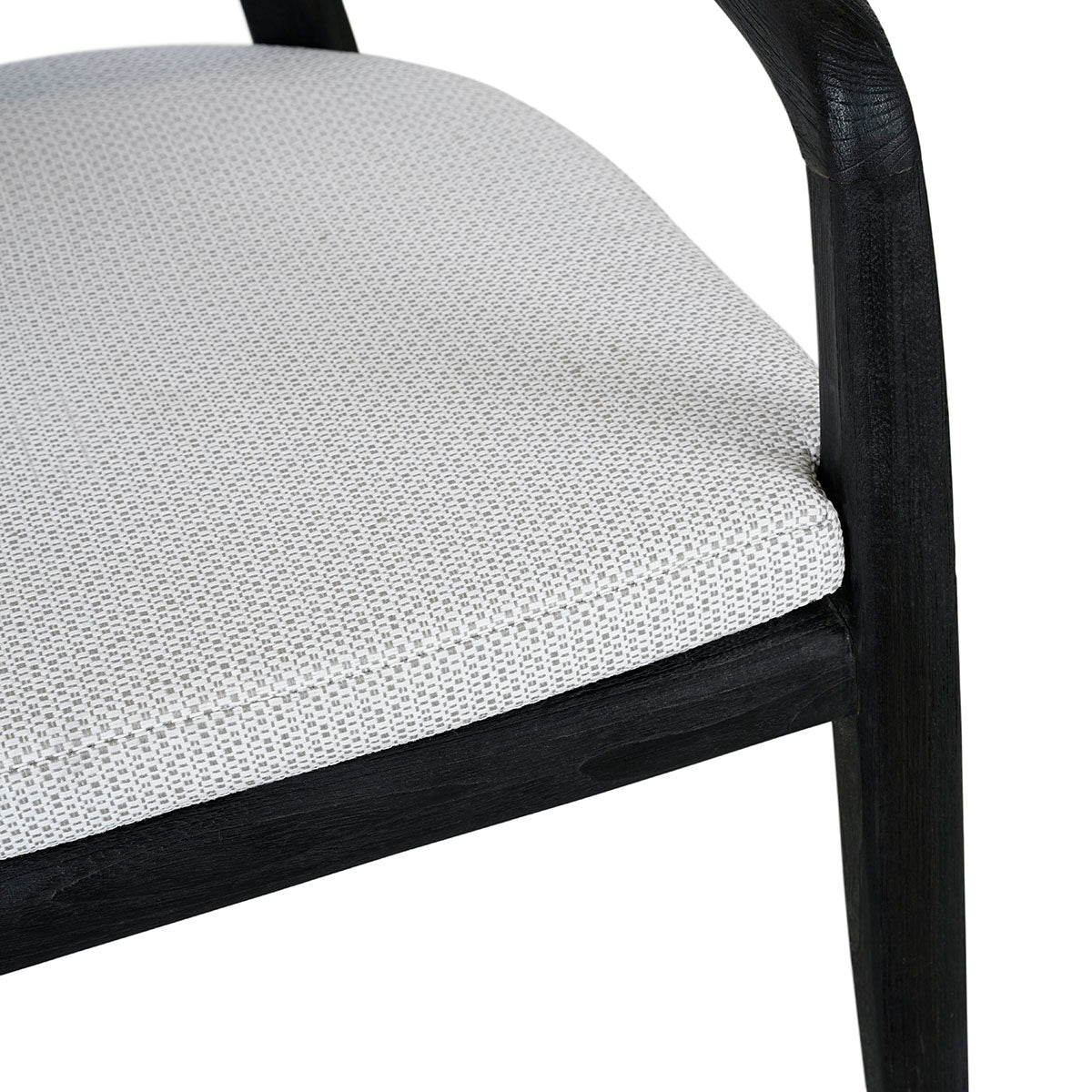 Dawn Black/White Outdoor Dining Chair - Ornate Home