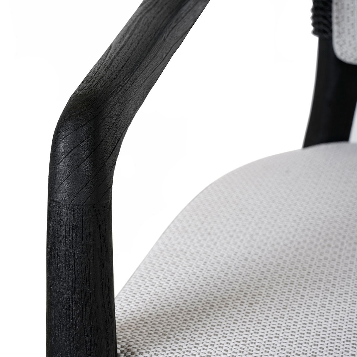 Dawn Black/White Outdoor Dining Chair - Ornate Home