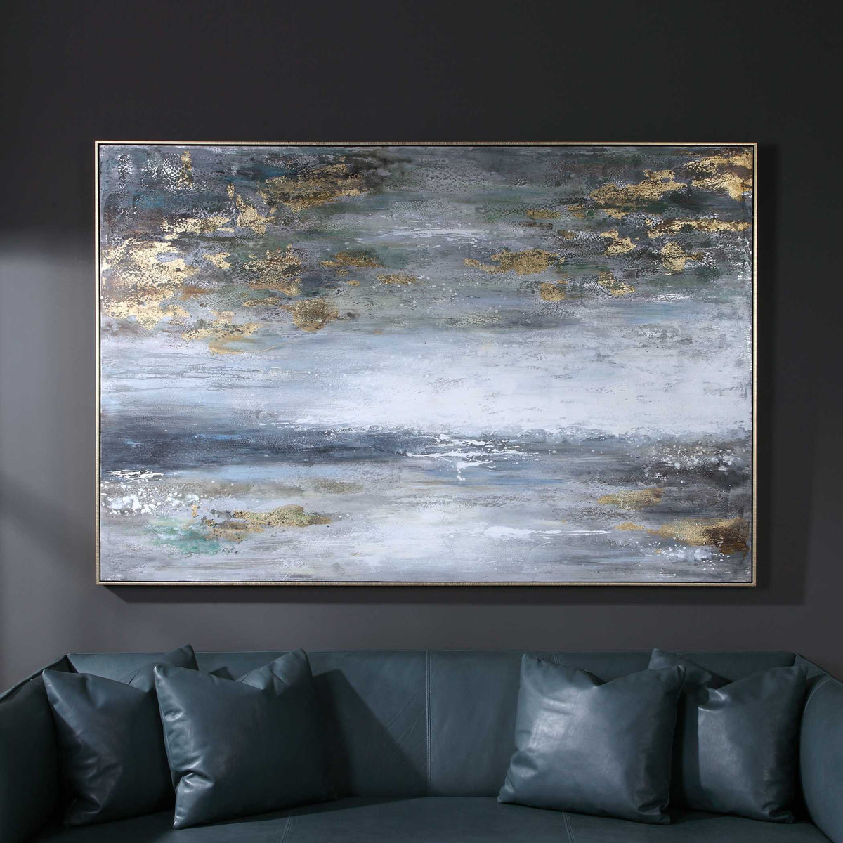 Dawn To Dusk Multicolor Hand Painted Art - Ornate Home