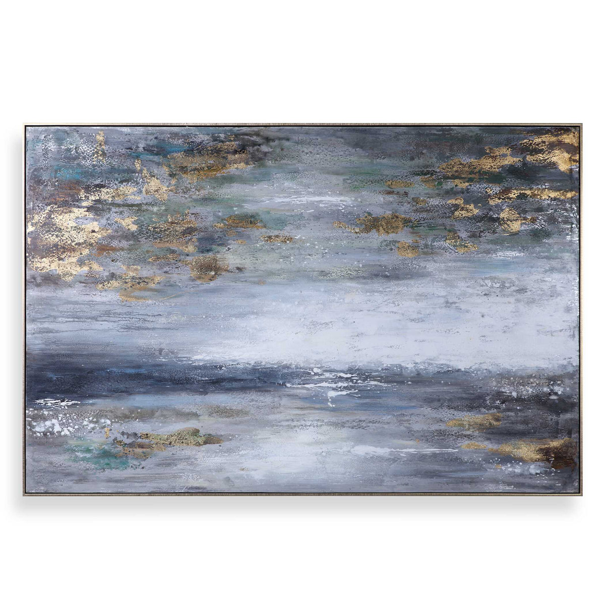 Dawn To Dusk Multicolor Hand Painted Art - Ornate Home
