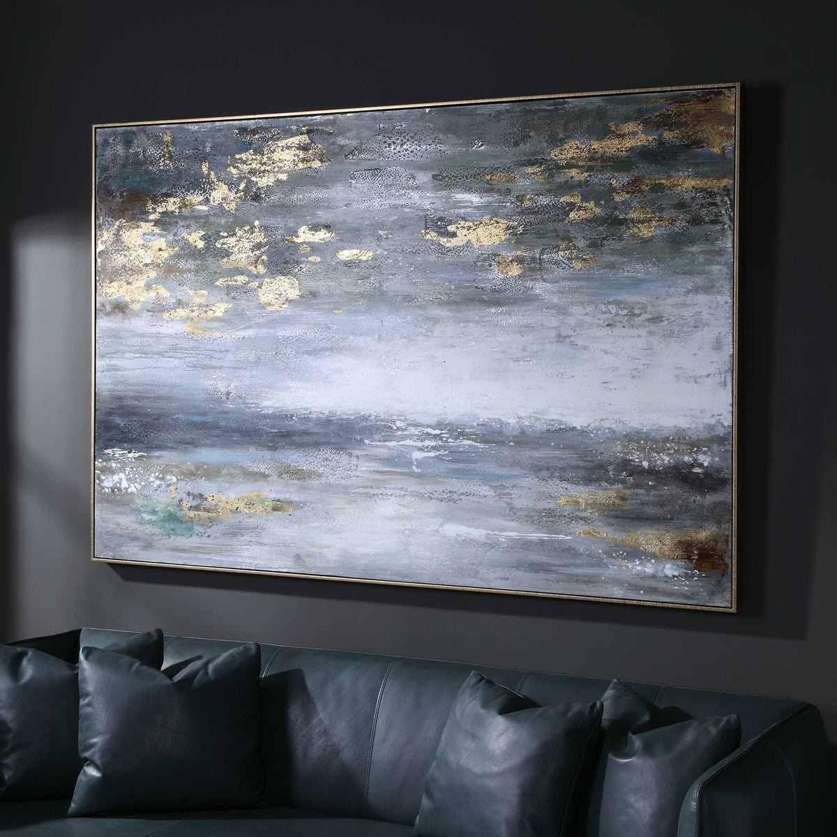 Dawn To Dusk Multicolor Hand Painted Art - Ornate Home