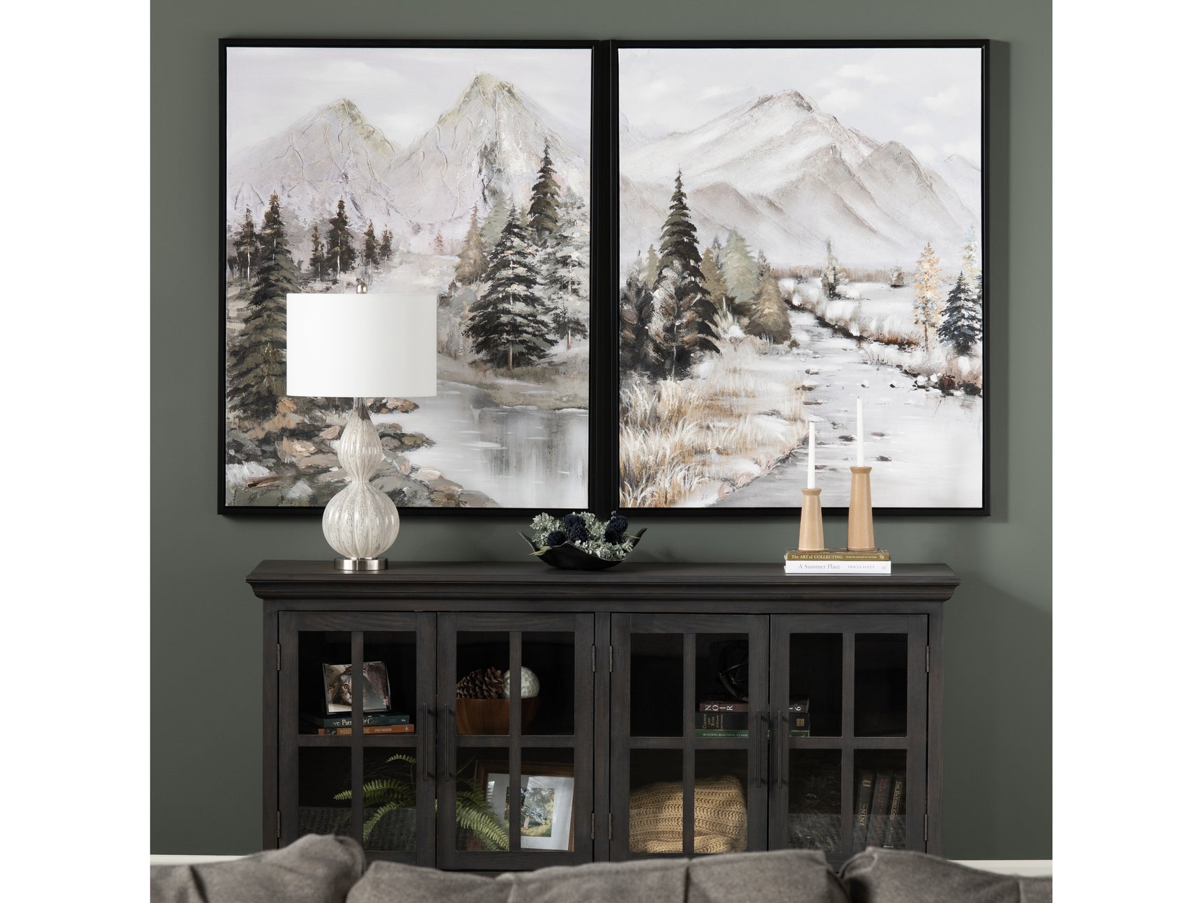 Dawson Brown/Green Canvas - Ornate Home