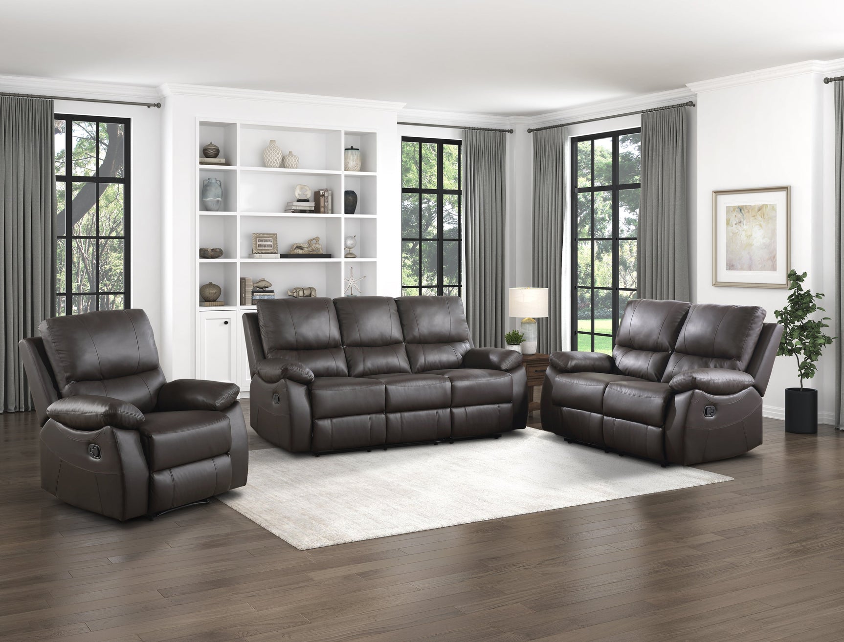 Dawson Brown Reclining Chair - Ornate Home
