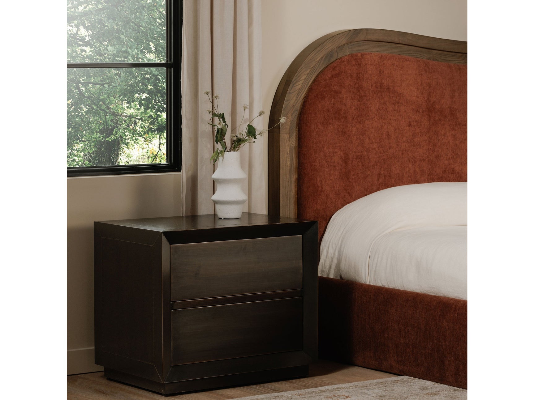 Dawson Deep Bronze Nightstand - Ornate Home