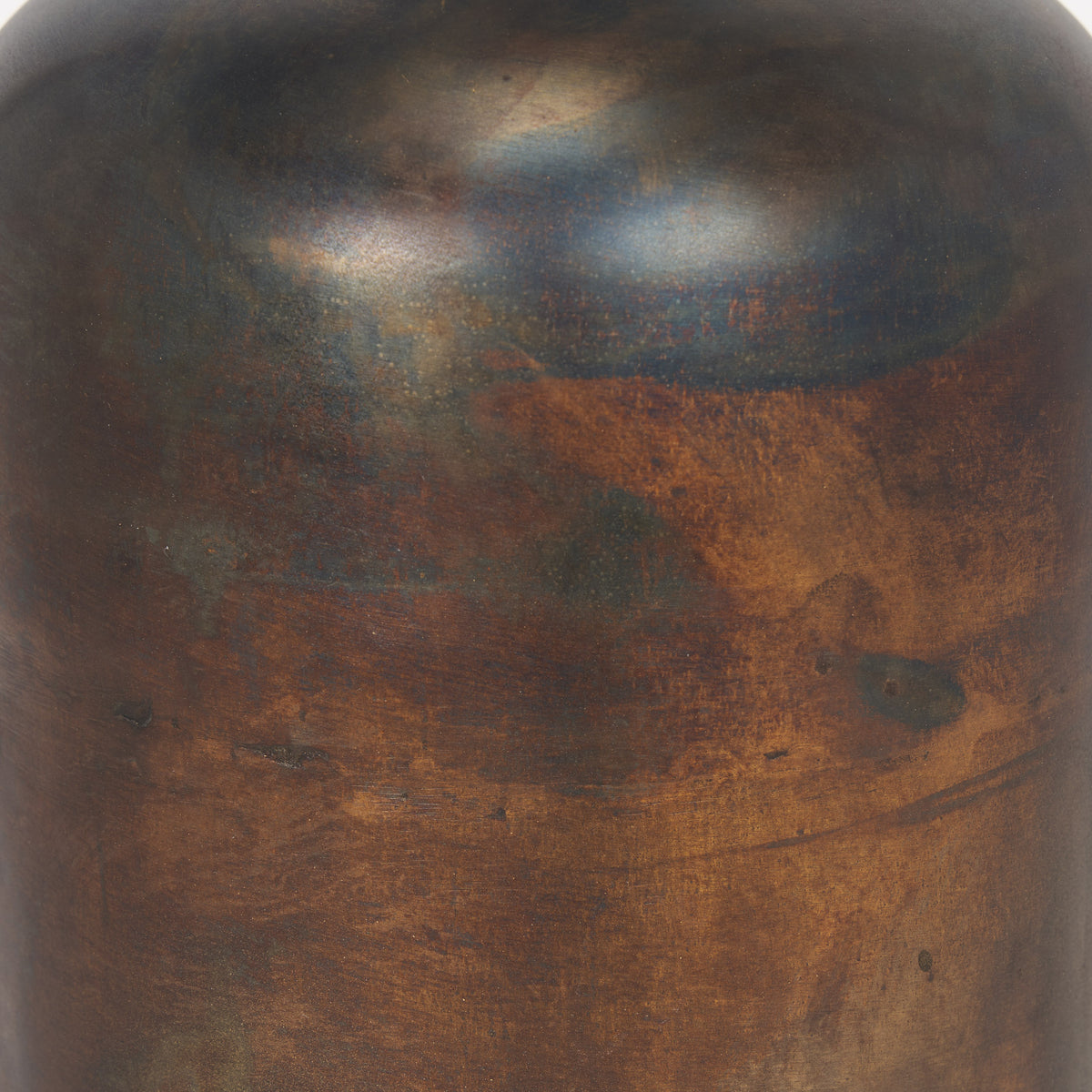 Daya Antiqued Gold Tall Metal Vase