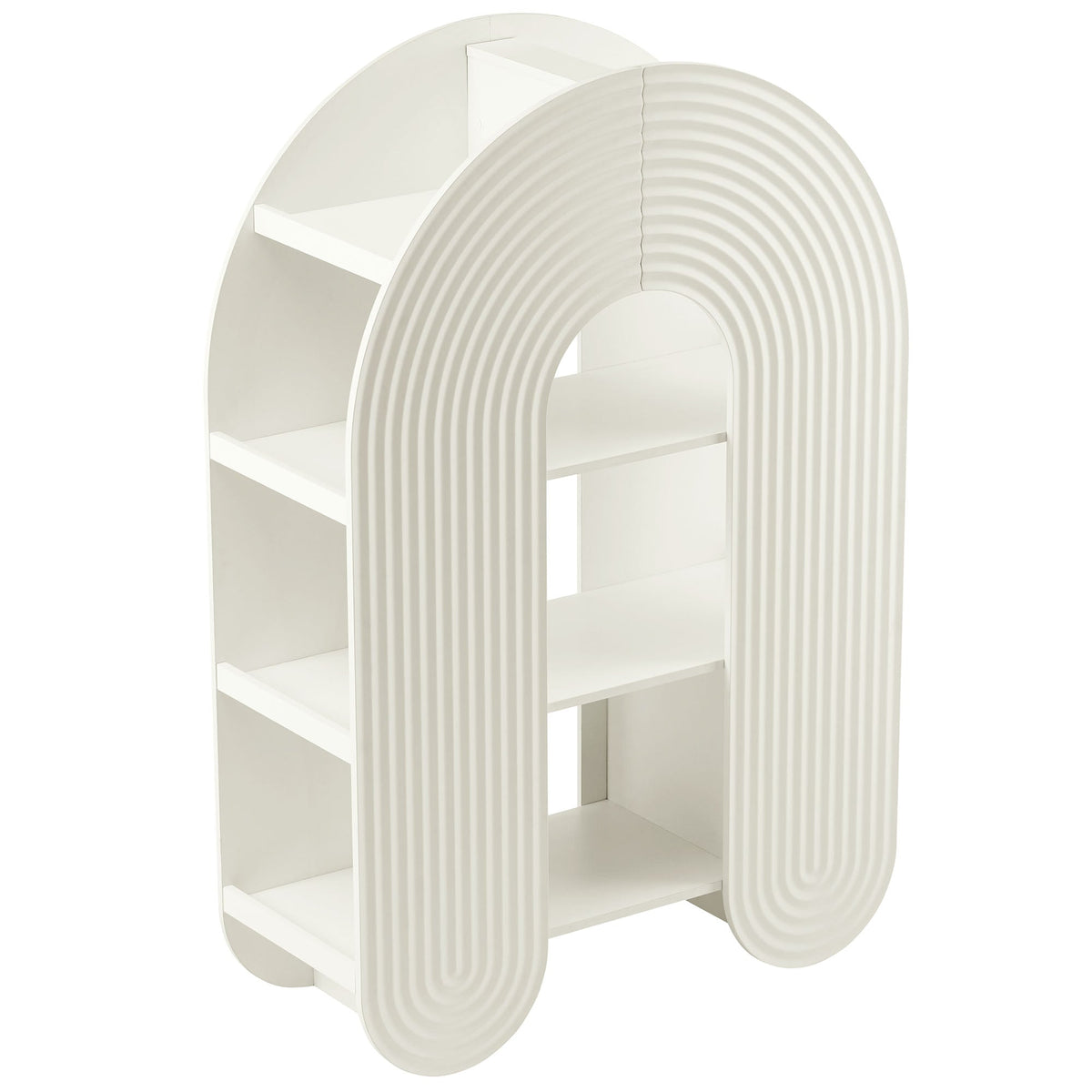 Daydream White 58" Arched Bookshelf - Ornate Home