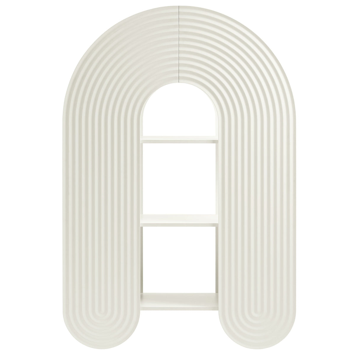Daydream White 58" Arched Bookshelf - Ornate Home
