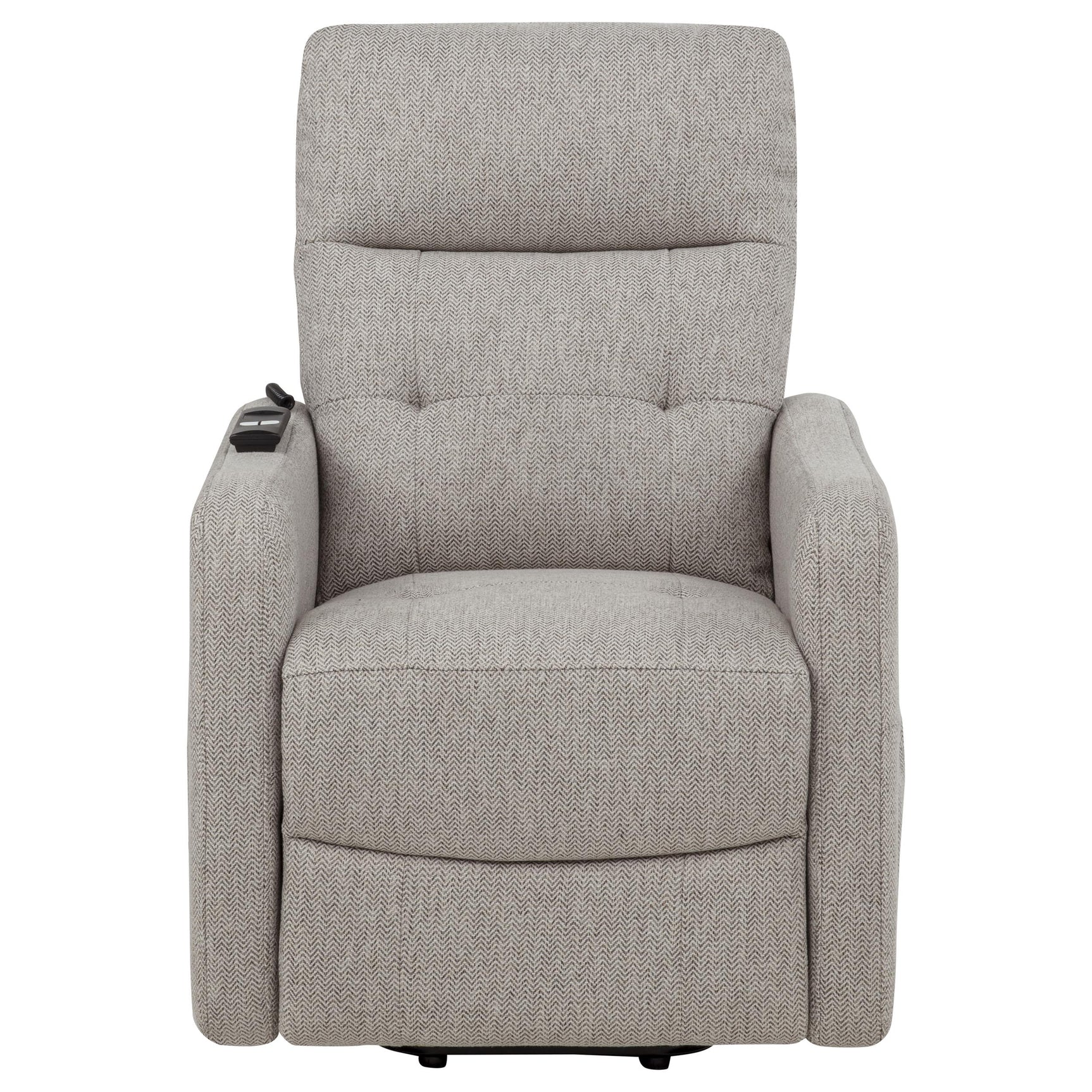Dayes Taupe Upholstered Power Lift Recliner Chair - Ornate Home