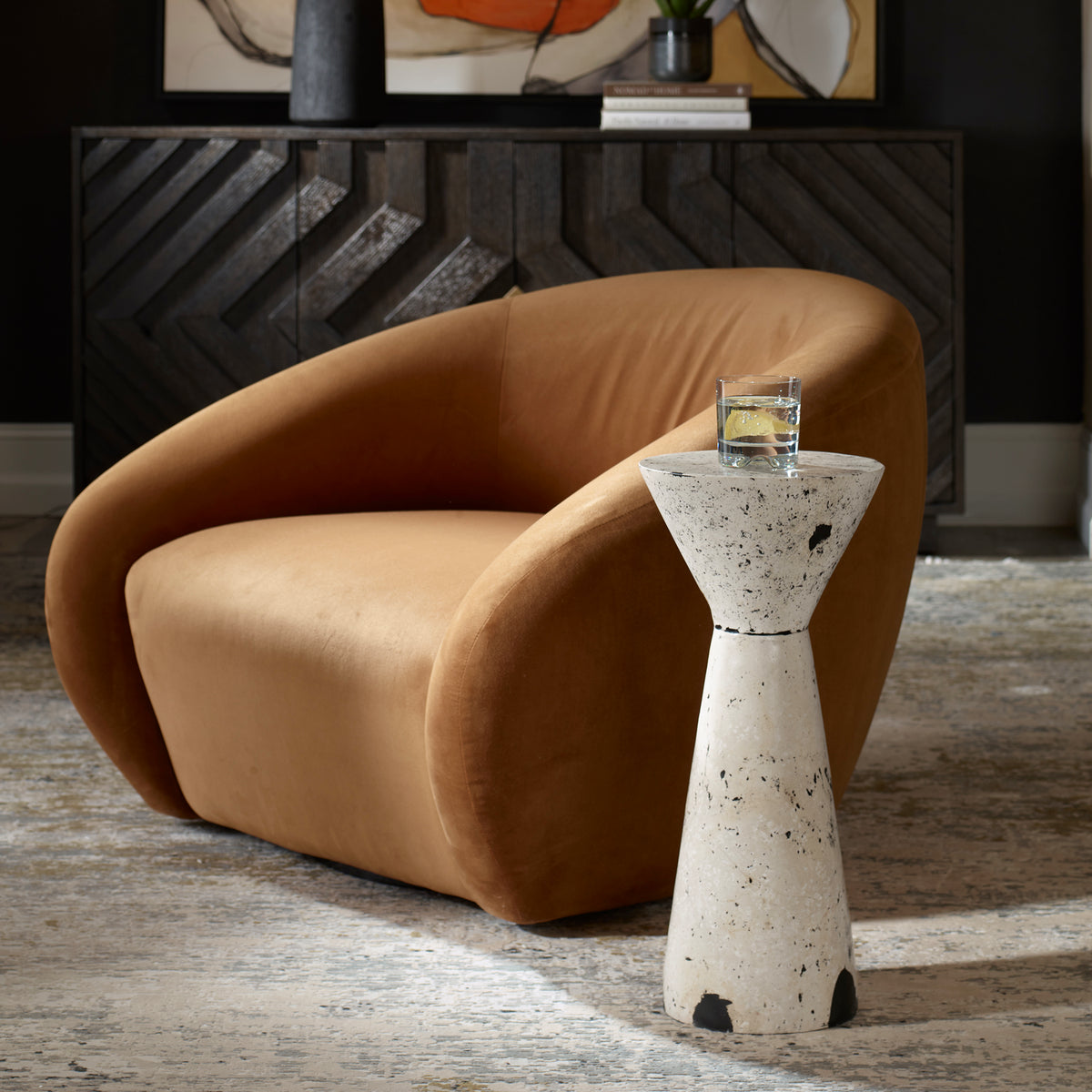 DeSoto Brown Hazelnut Swivel Chair - Ornate Home