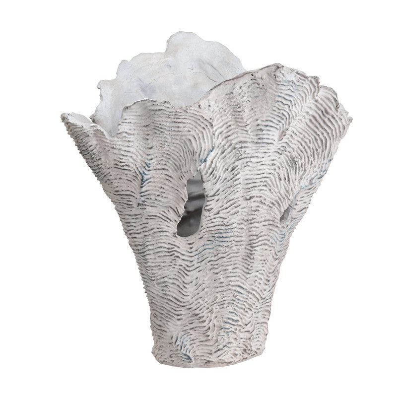 Deacon Large White Coral Sculpture - Ornate Home