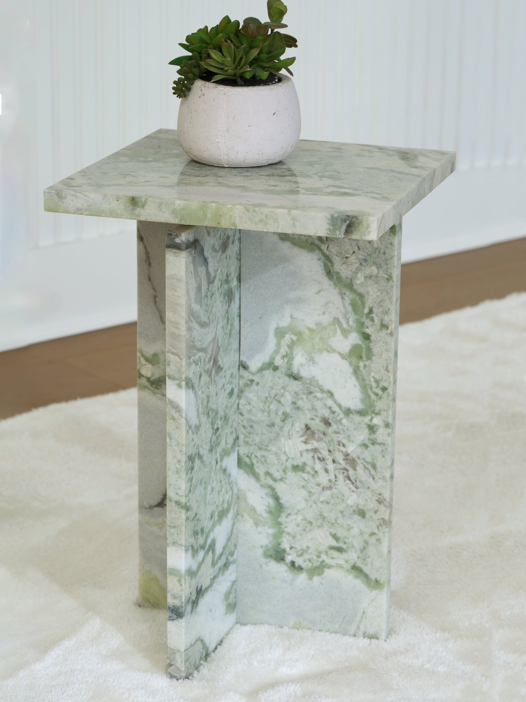 Deaconwell White/Green Accent Table - Ornate Home