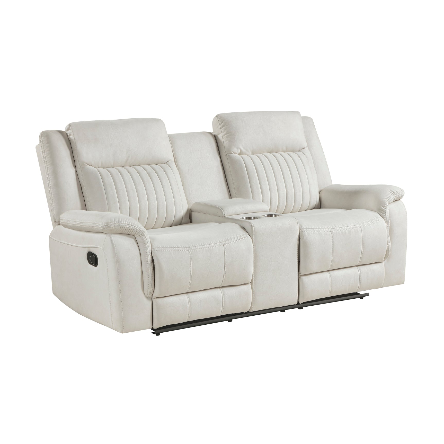 Dean Beige Double Reclining Loveseat - Ornate Home