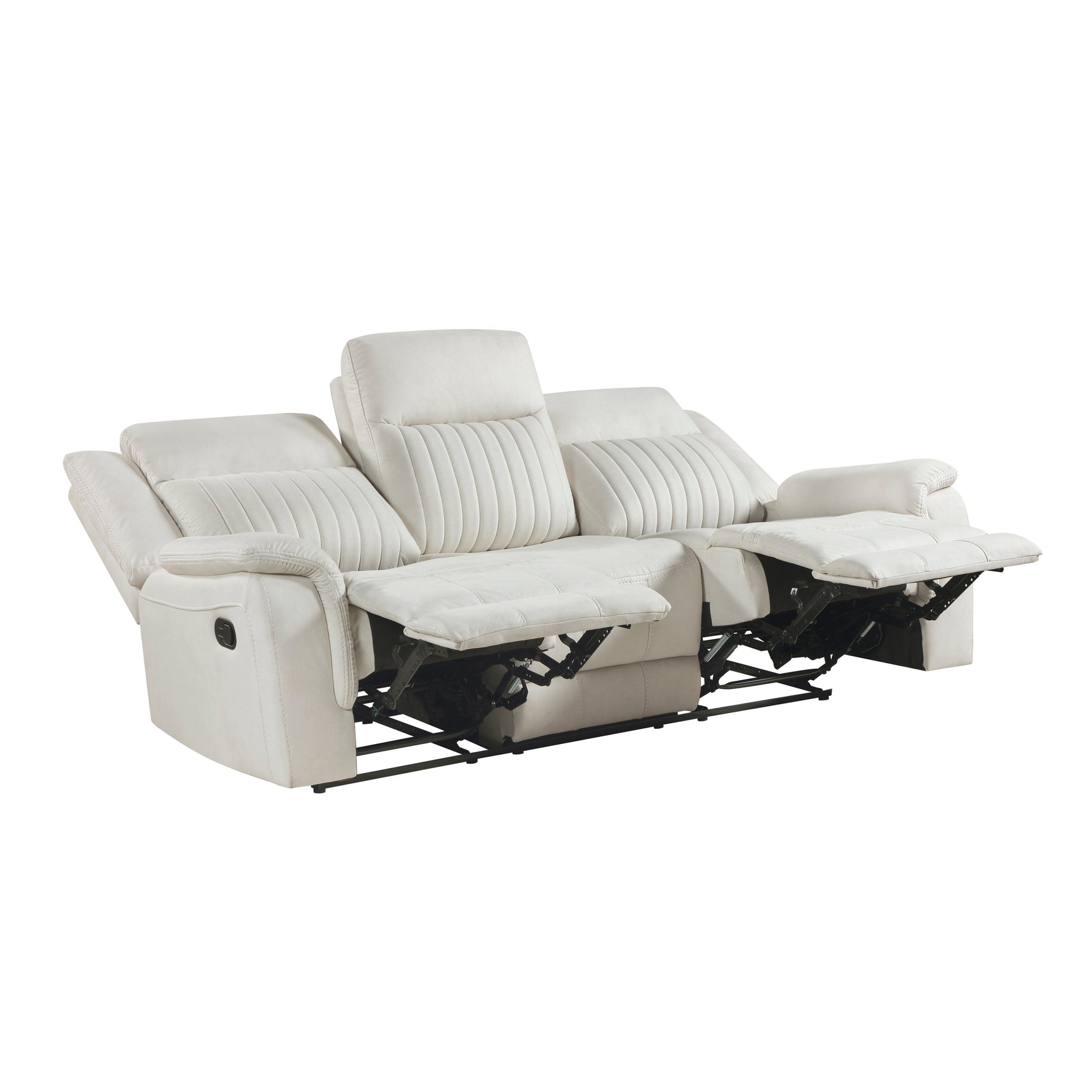 Dean Beige Double Reclining Sofa - Ornate Home