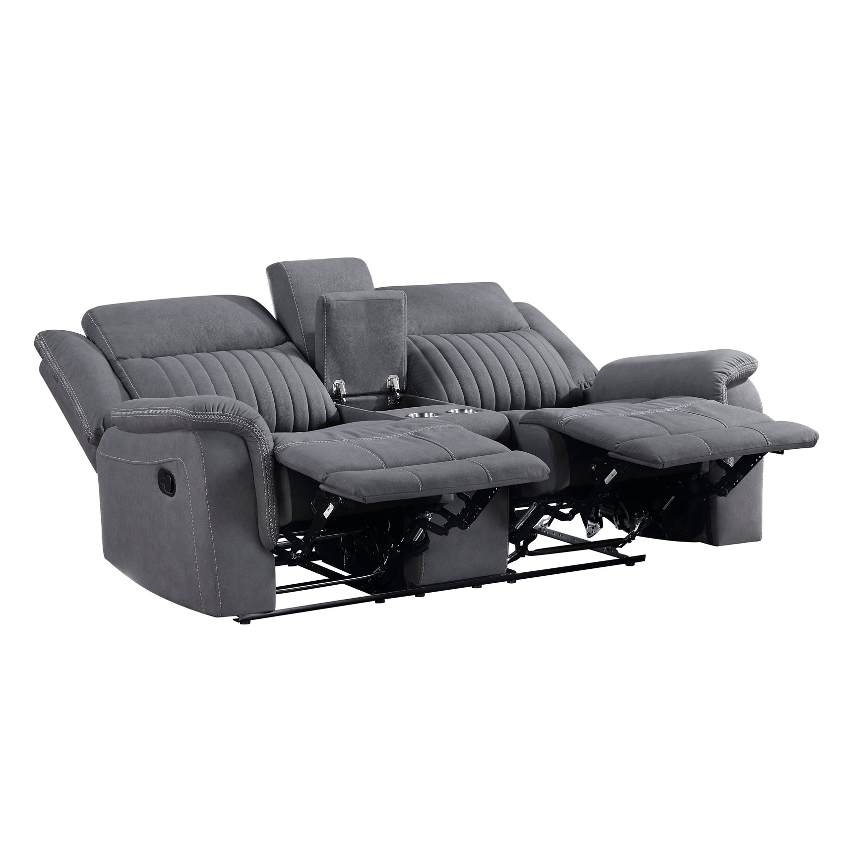 Dean Gray Double Reclining Loveseat - Ornate Home