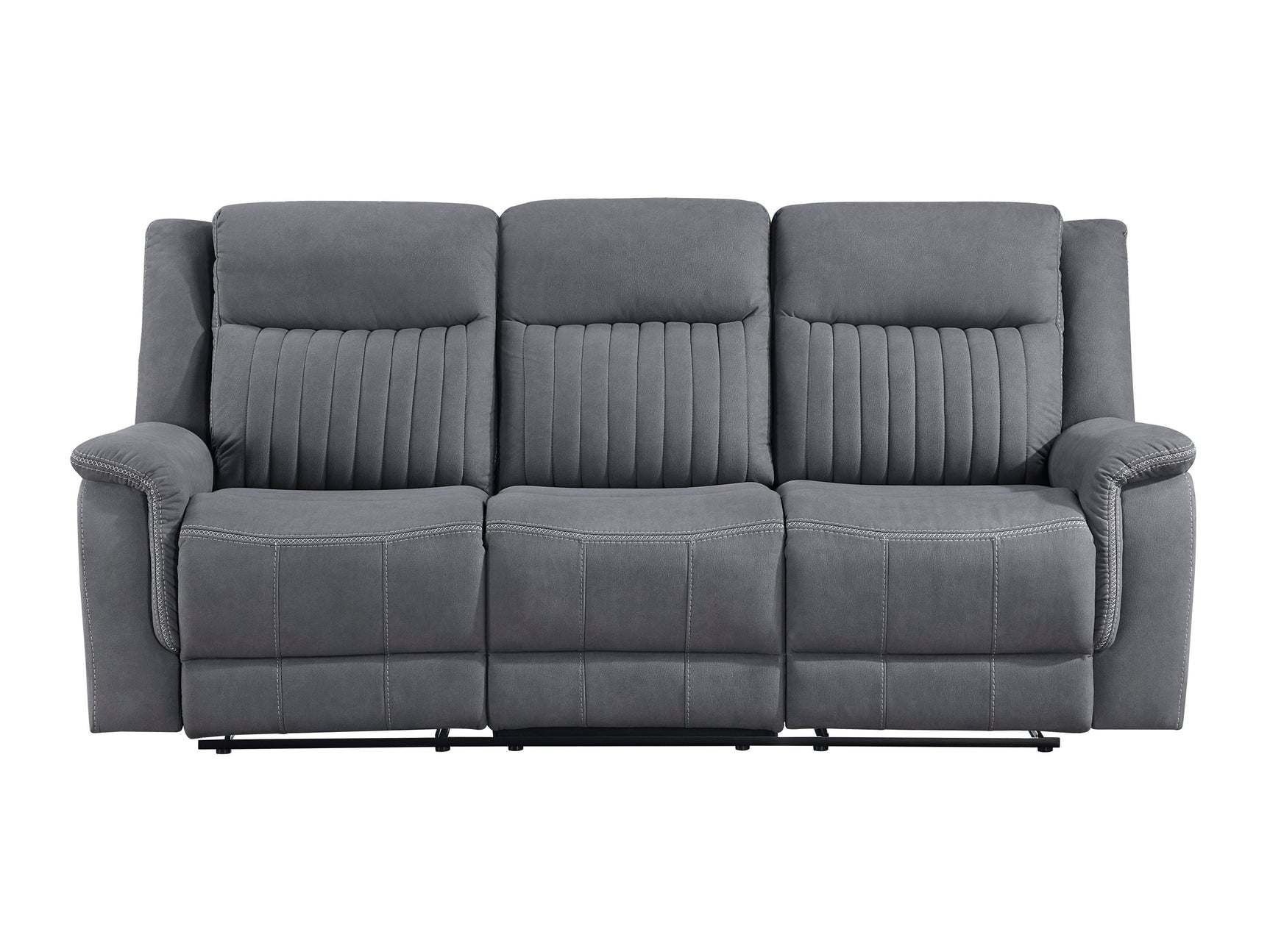 Dean Gray Double Reclining Sofa - Ornate Home