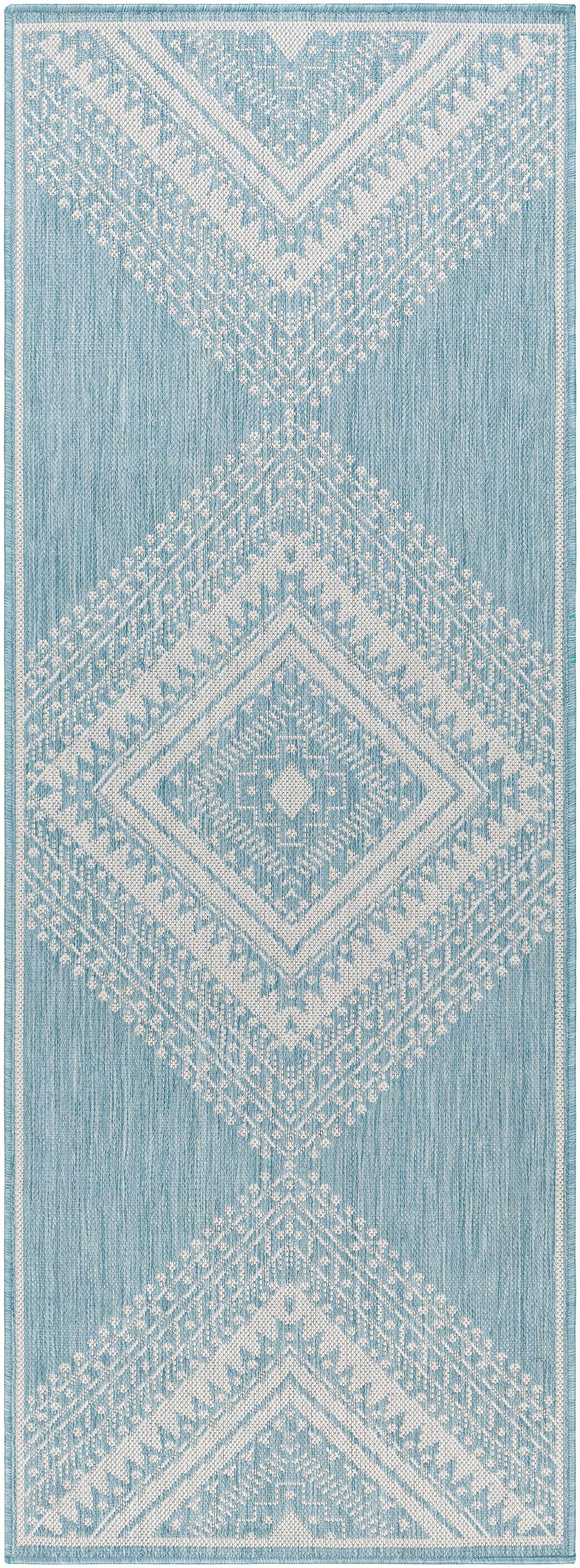 Deana Blue Outdoor Area Rug - Clearance - Ornate Home