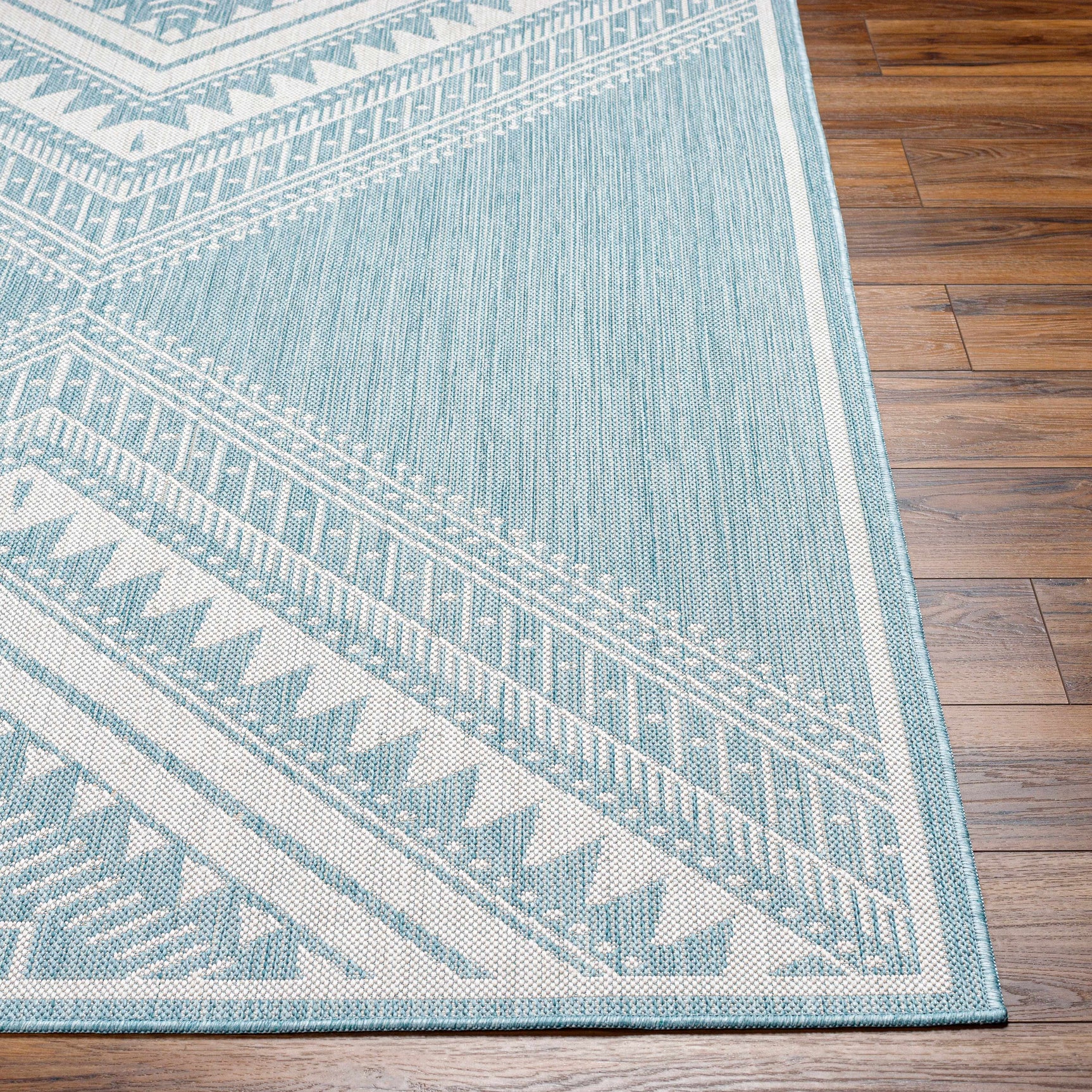 Deana Blue Outdoor Area Rug - Clearance - Ornate Home
