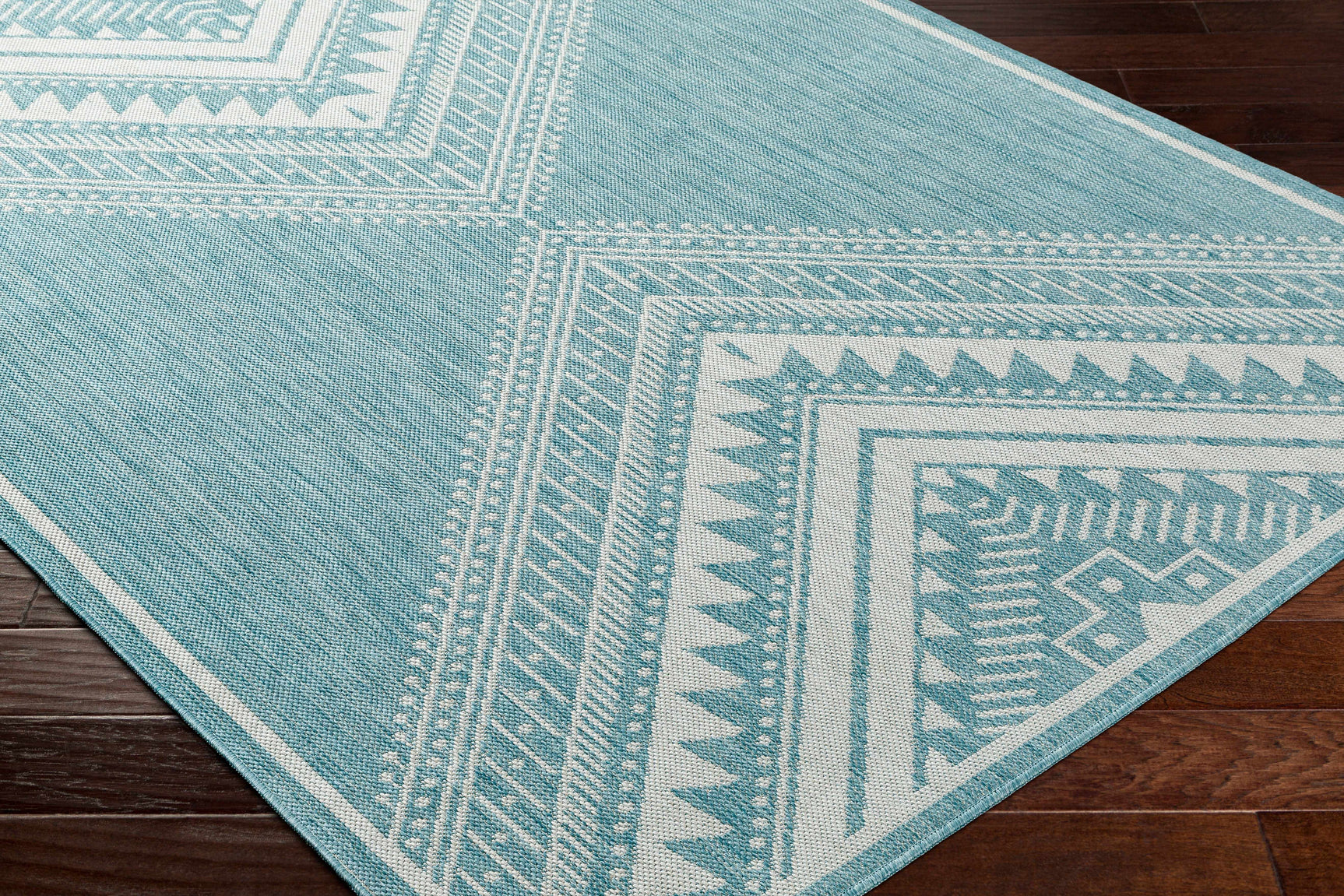 Deana Blue Outdoor Area Rug - Clearance - Ornate Home