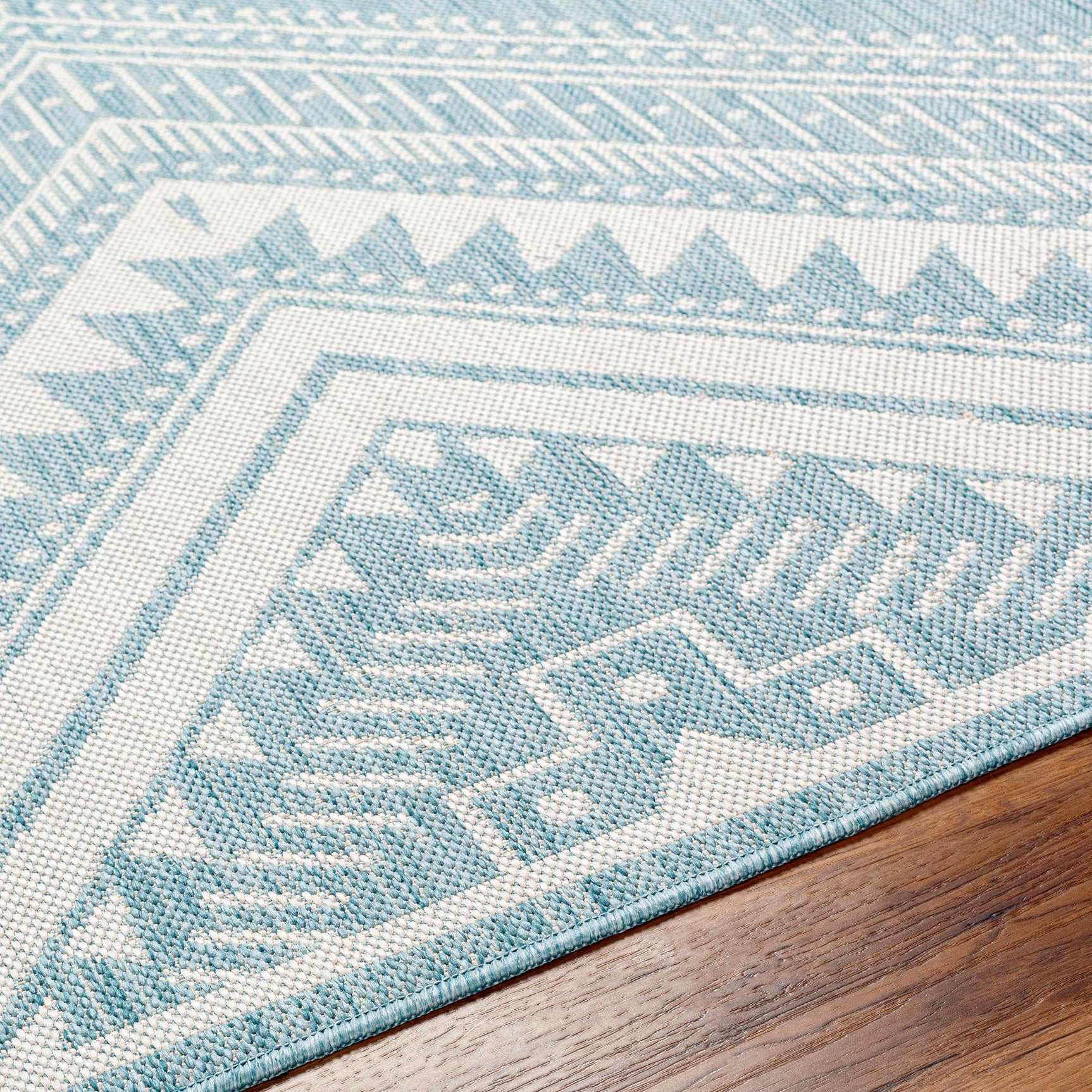 Deana Blue Outdoor Area Rug - Clearance - Ornate Home