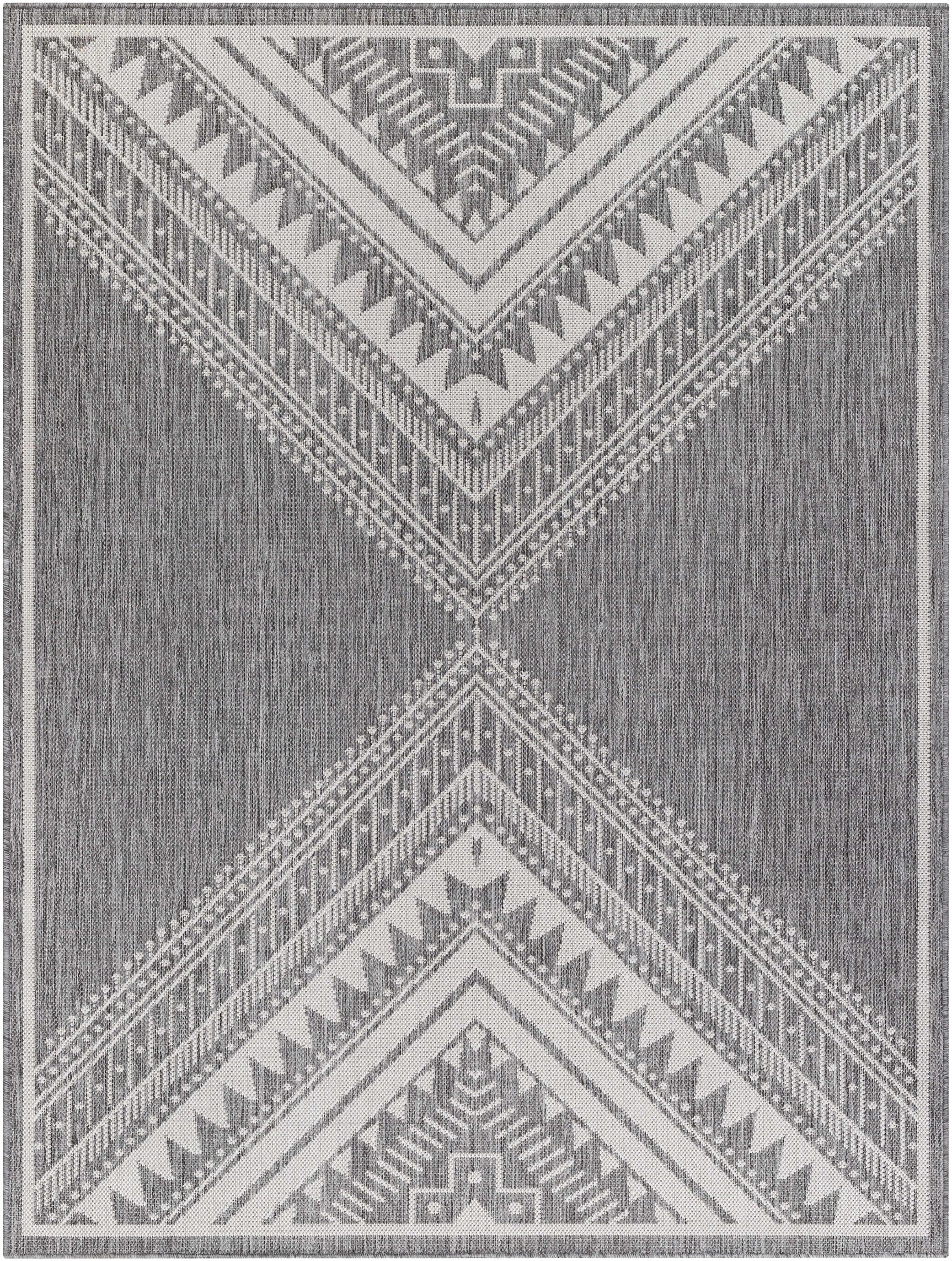 Deana Gray Outdoor Area Rug - Clearance - Ornate Home