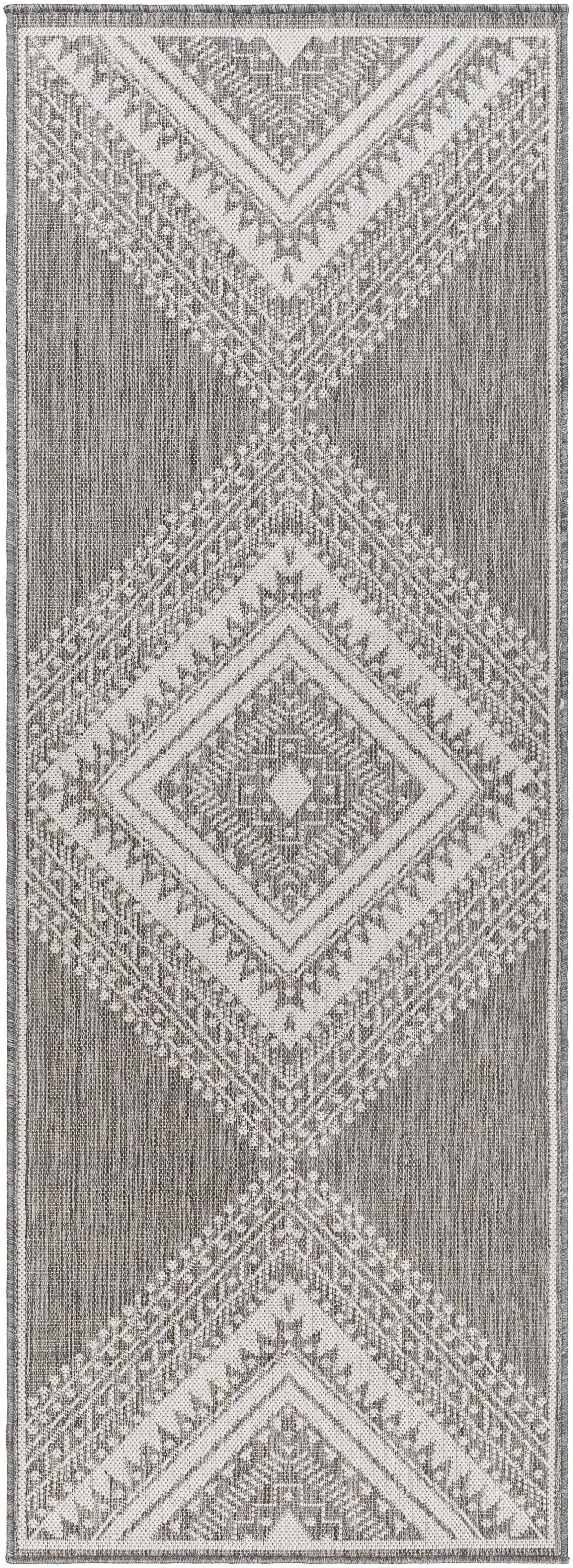 Deana Gray Outdoor Area Rug - Clearance - Ornate Home