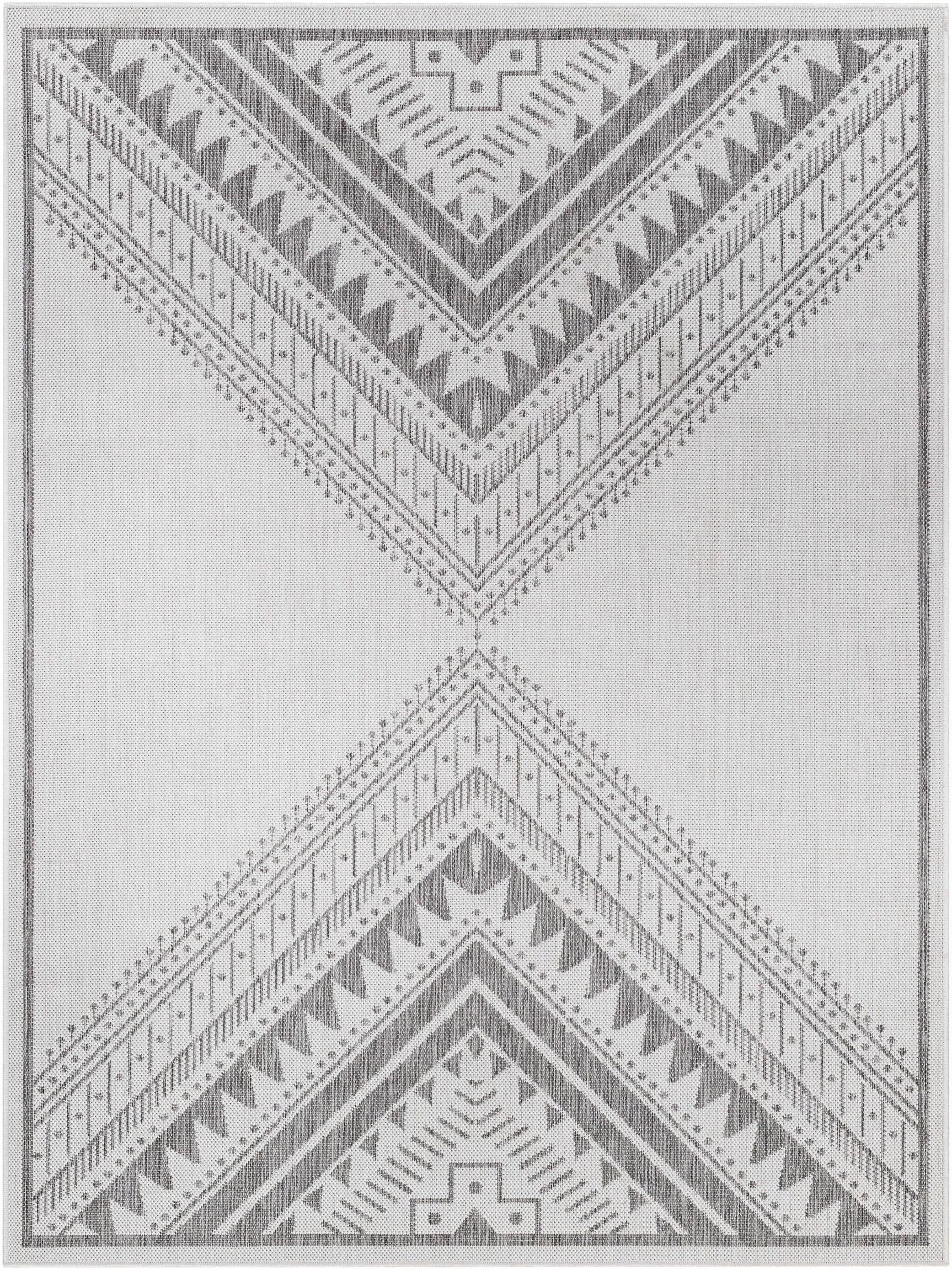 Deana Light Gray Outdoor Area Rug - Clearance - Ornate Home